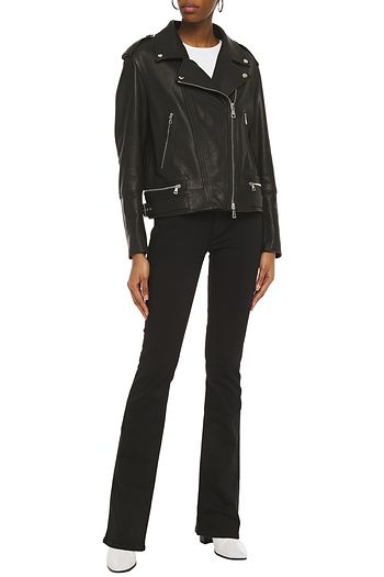 7 For All Mankind Leather Biker Jacket