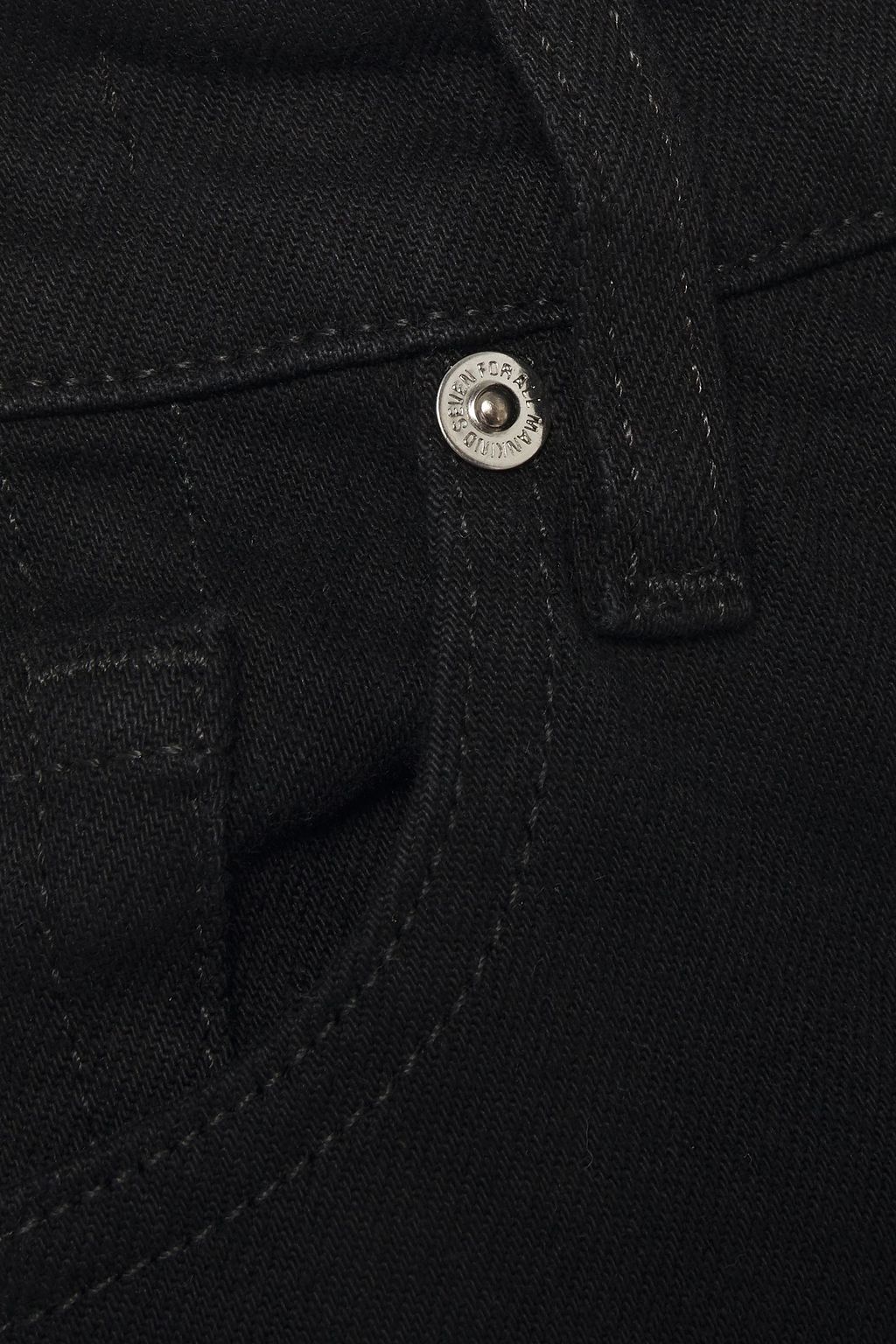7 FOR ALL MANKIND Bead-embellished high-rise bootcut jeans