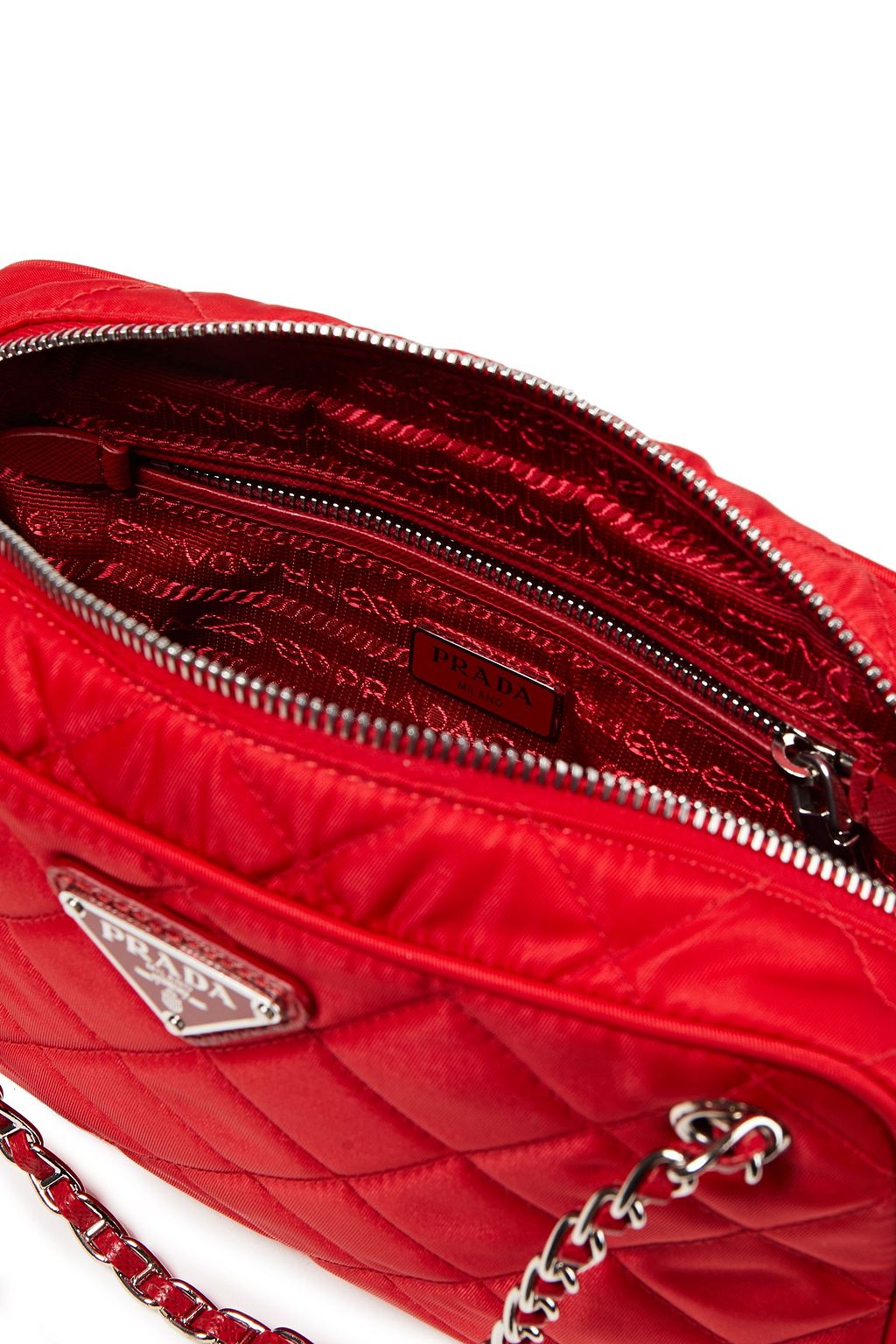 PRADA Quilted nylon shoulder bag THE