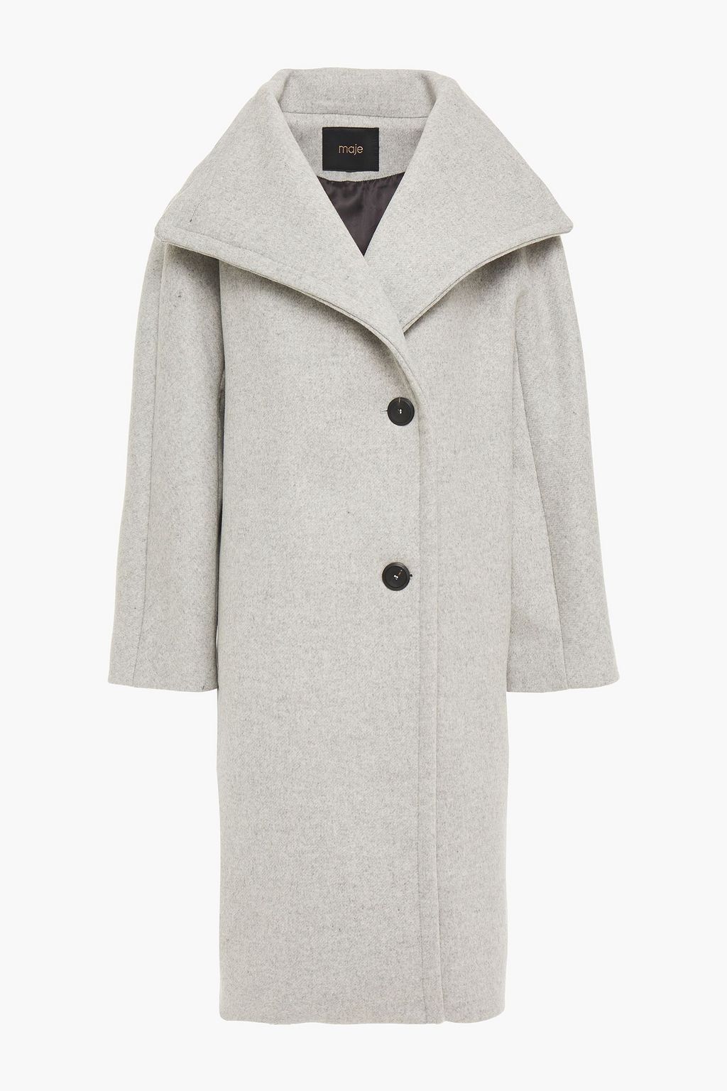 heather gray wool coat