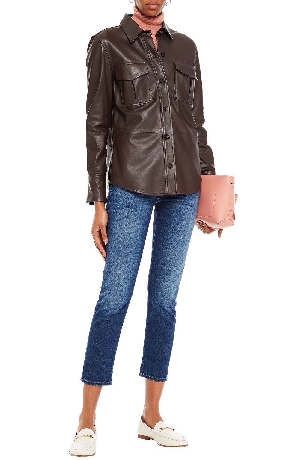 7 FOR ALL MANKIND Asher cropped mid-rise slim-leg jeans