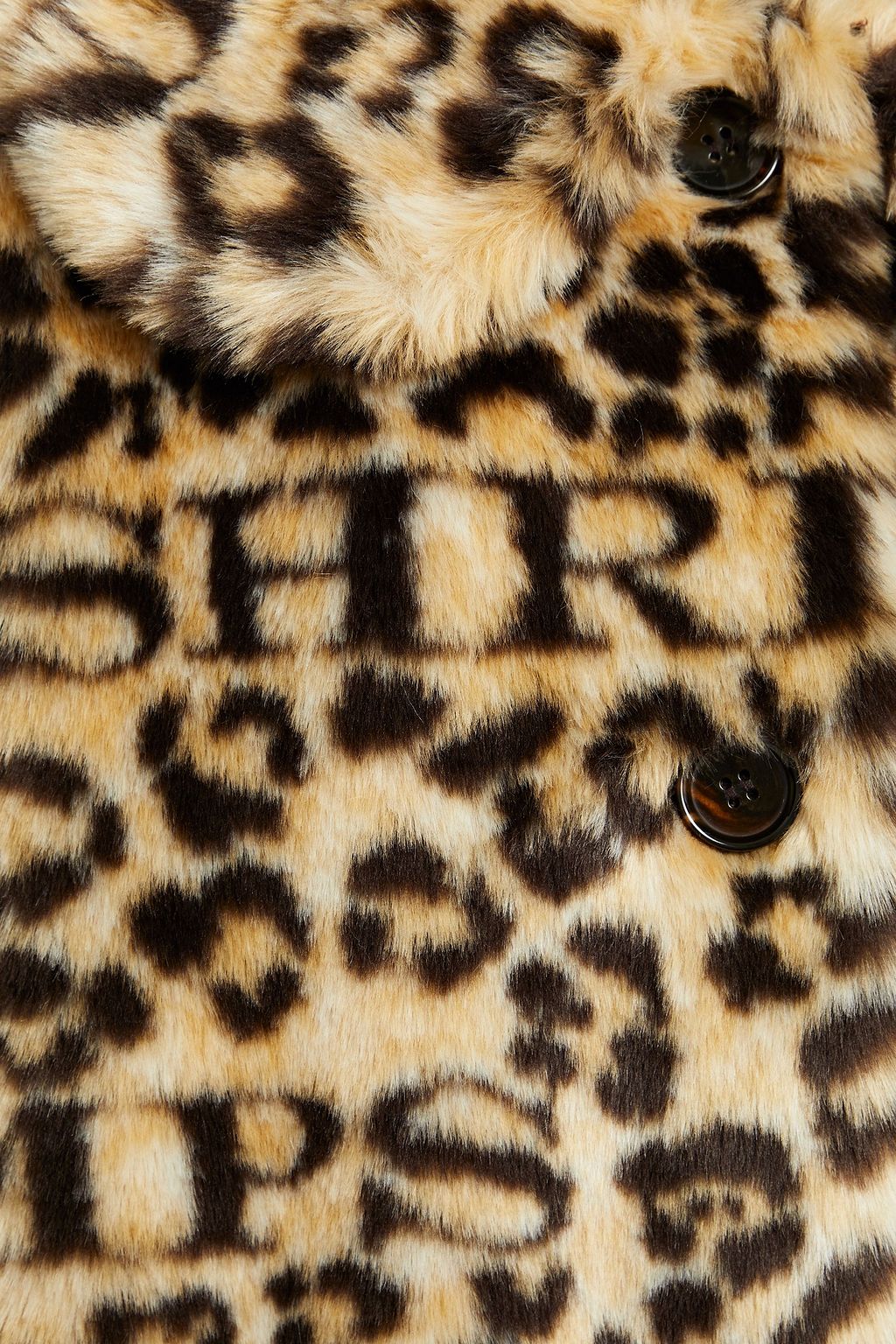 SHRIMPS Pyrus leopard-print faux fur coat