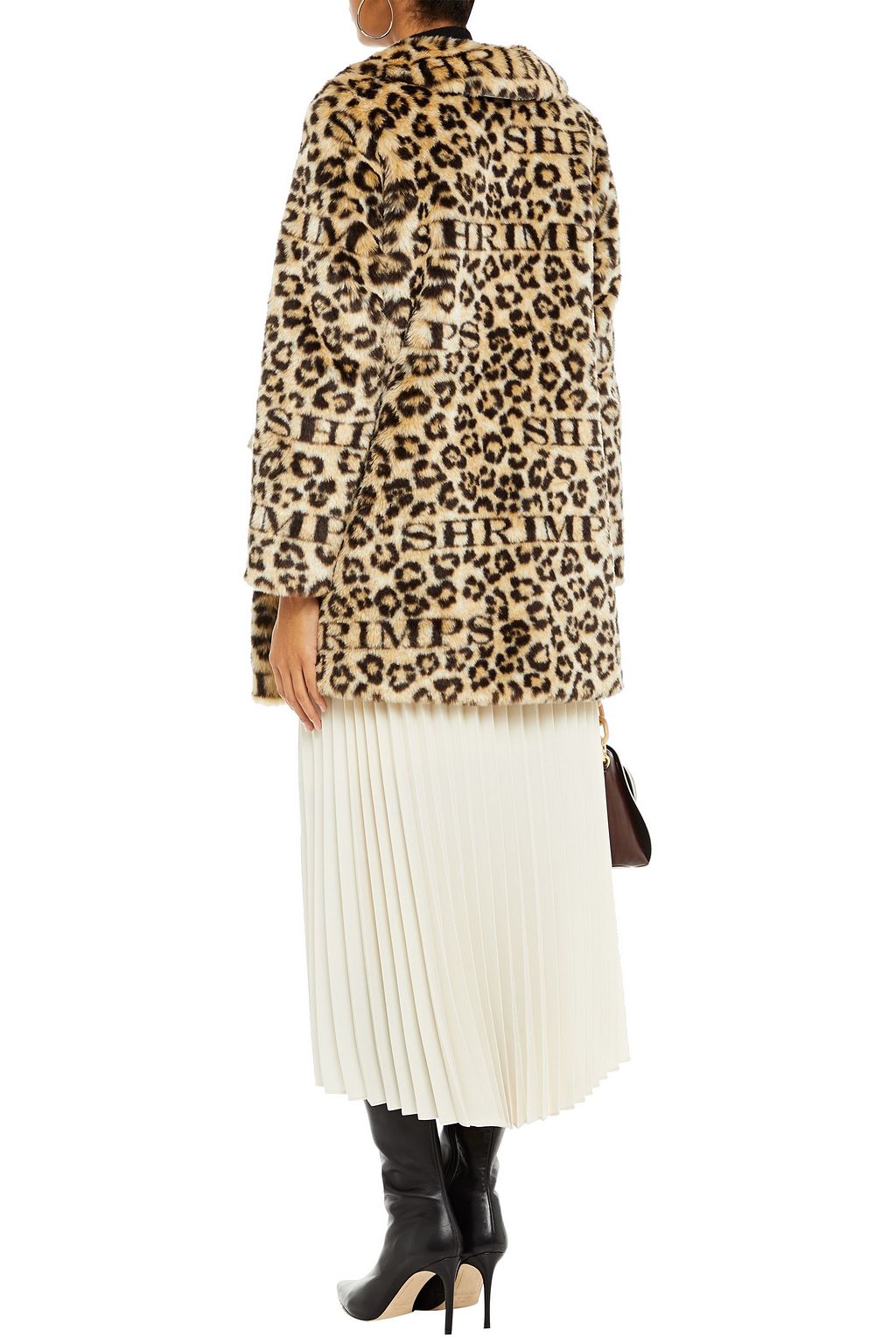 SHRIMPS Pyrus leopard-print faux fur coat