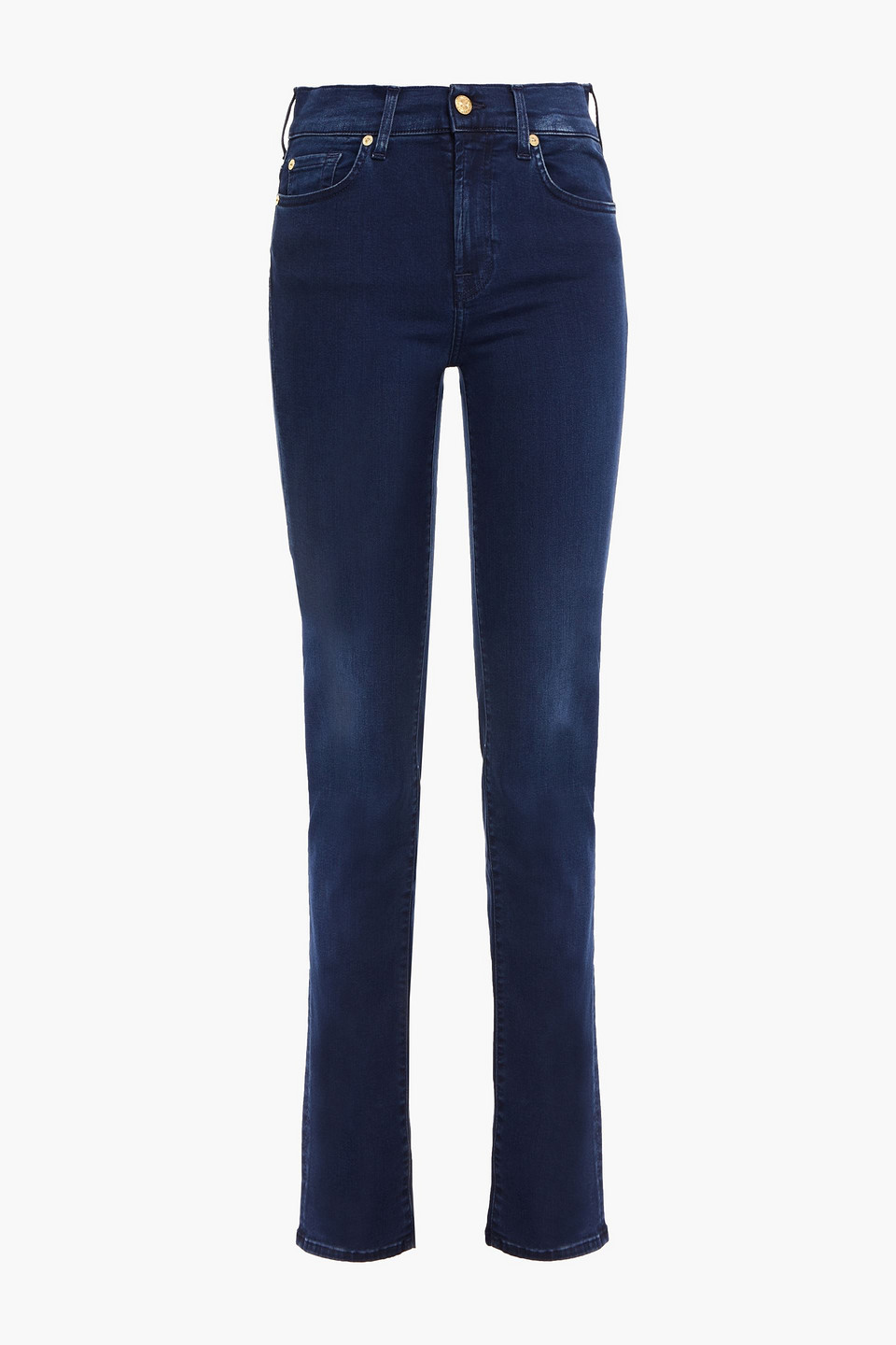7 FOR ALL MANKIND ROZIE MID-RISE SLIM-LEG JEANS