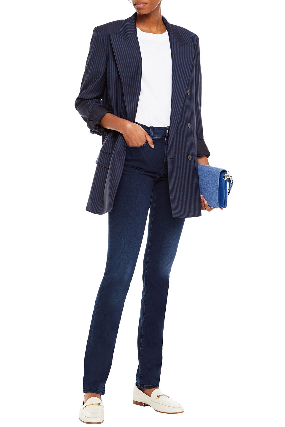 7 FOR ALL MANKIND ROZIE MID-RISE SLIM-LEG JEANS