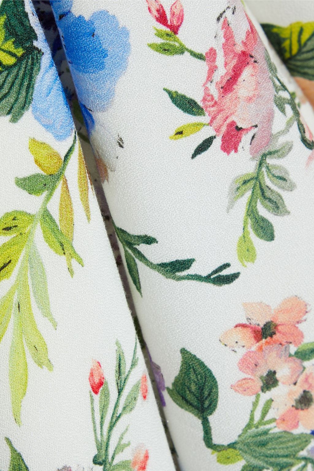ALICE + OLIVIA Harmony floral-print washed-crepe midi slip dress