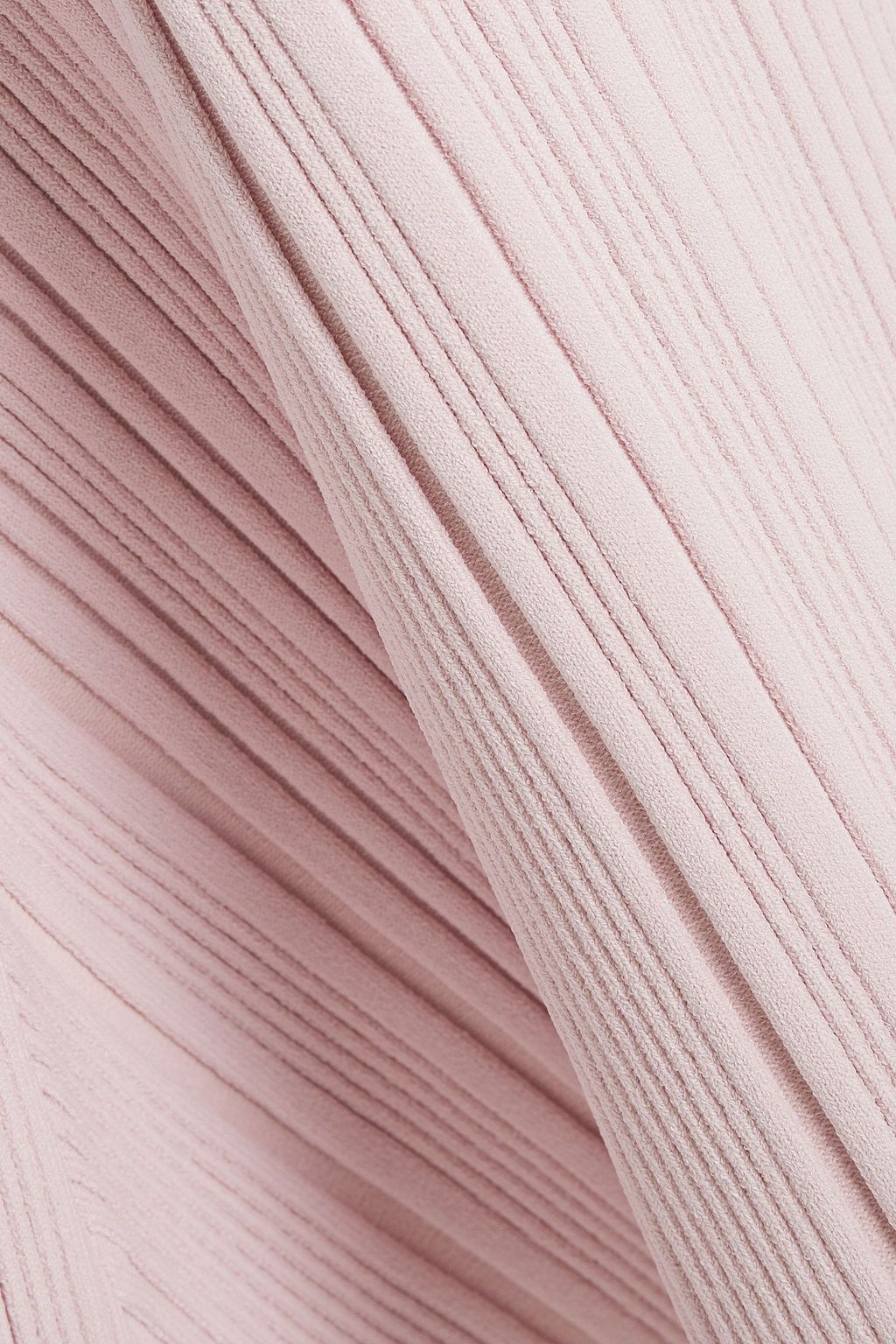 HERVÉ LÉGER Flared ribbed bandage mini dress