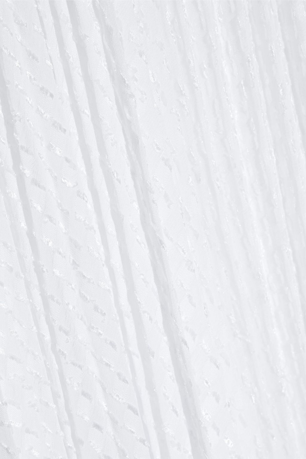 ALICE + OLIVIA Katz asymmetric pleated fil coupé georgette maxi skirt