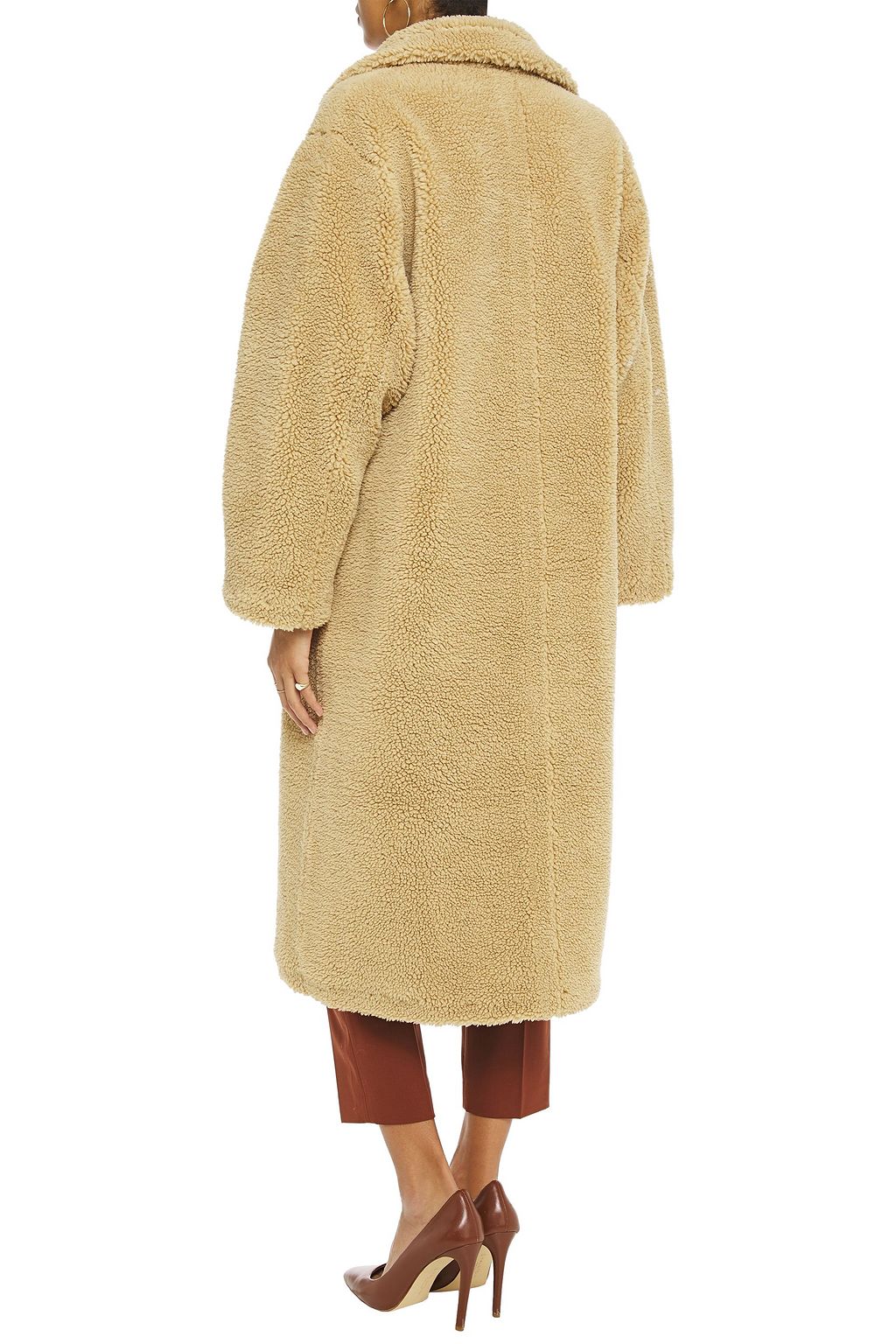 STAND STUDIO Maria oversized faux shearling coat