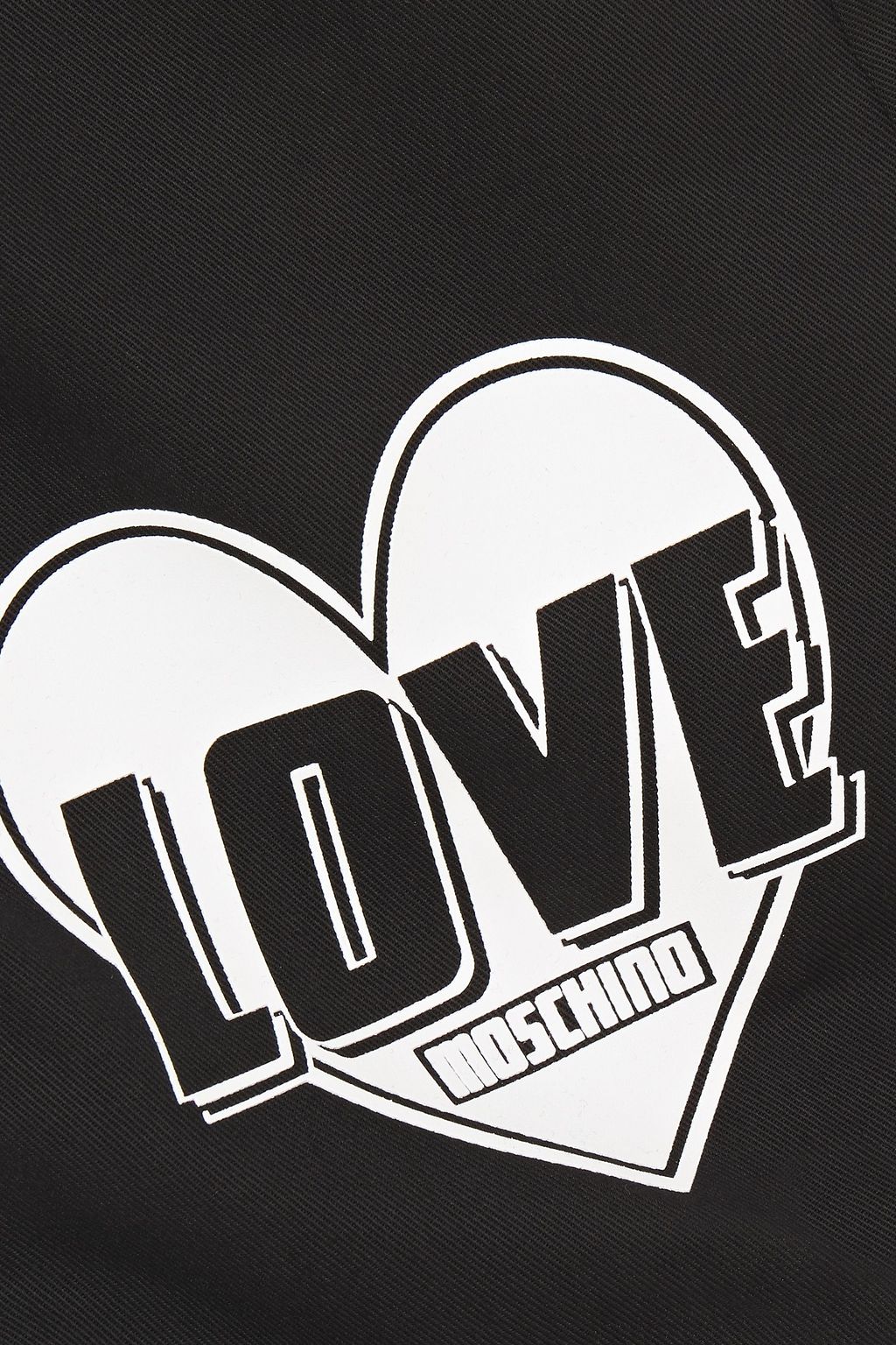 LOVE MOSCHINO Lyocell and cotton-blend twill mini dress