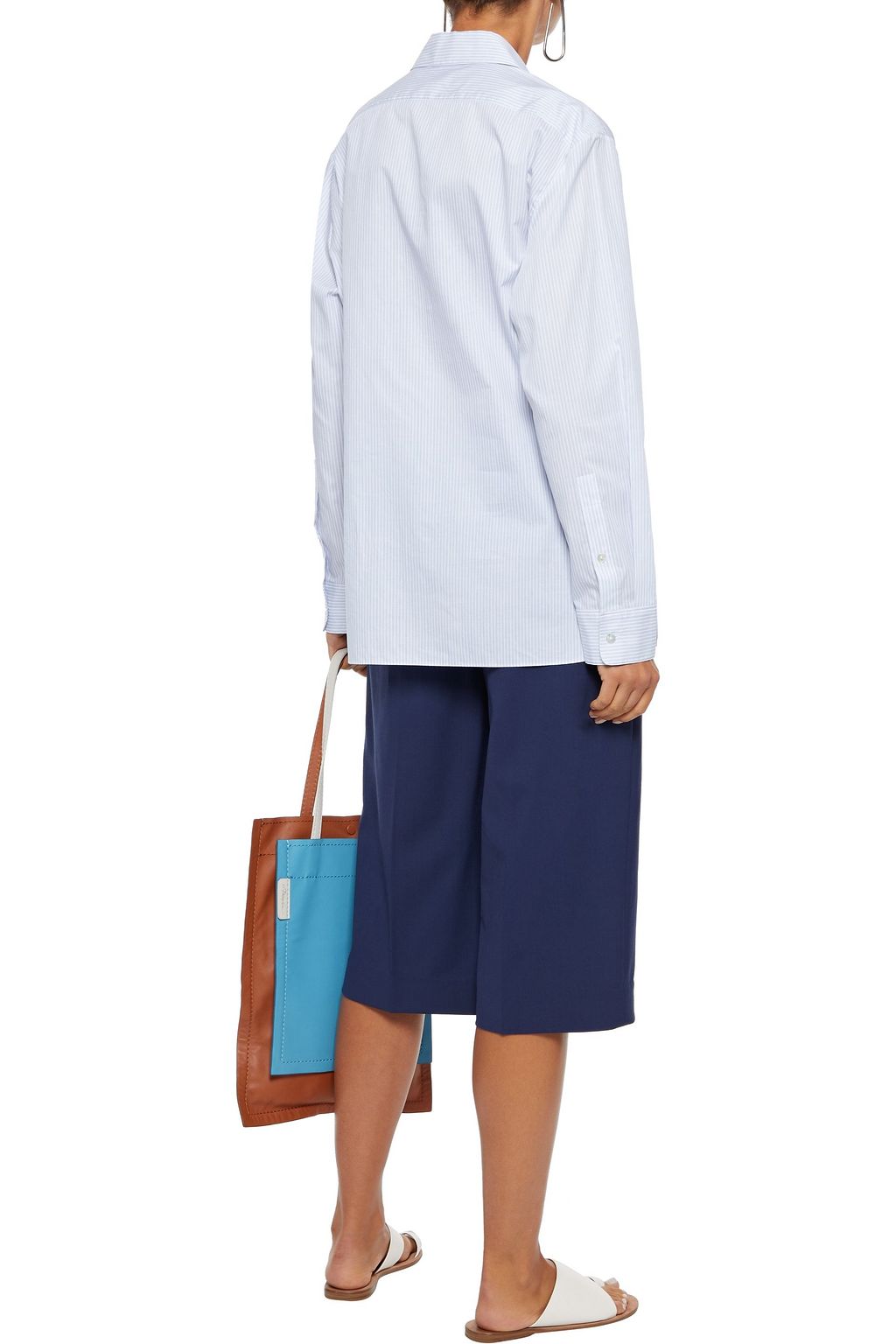 THEORY Wool-blend culottes