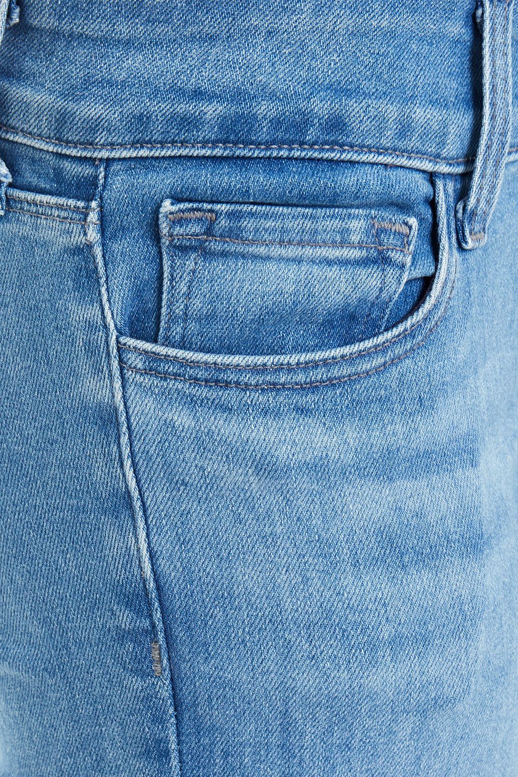 J BRAND Faded mid-rise flared jeans