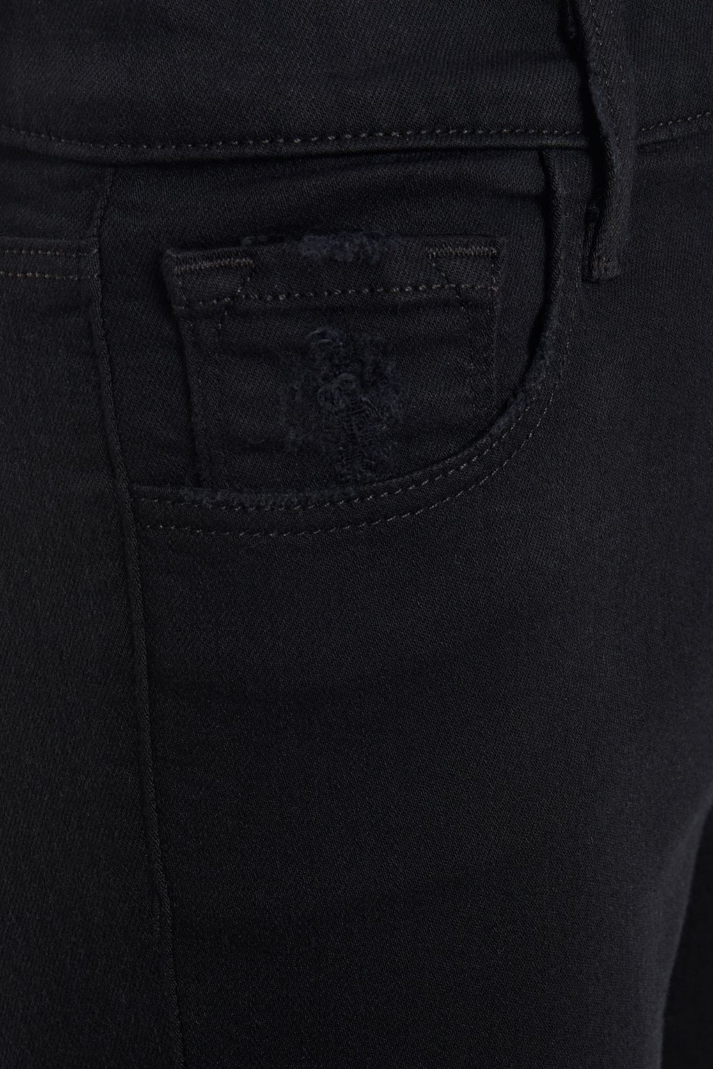 J BRAND Distressed high-rise flared jeans