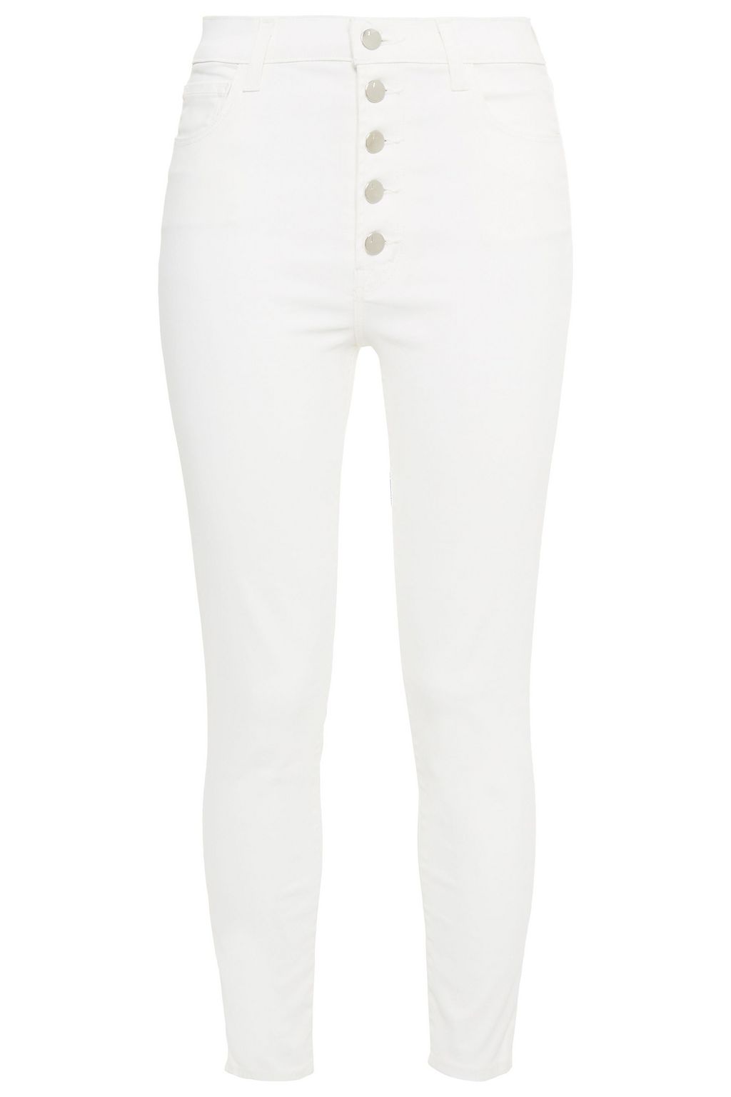 j brand high rise white jeans