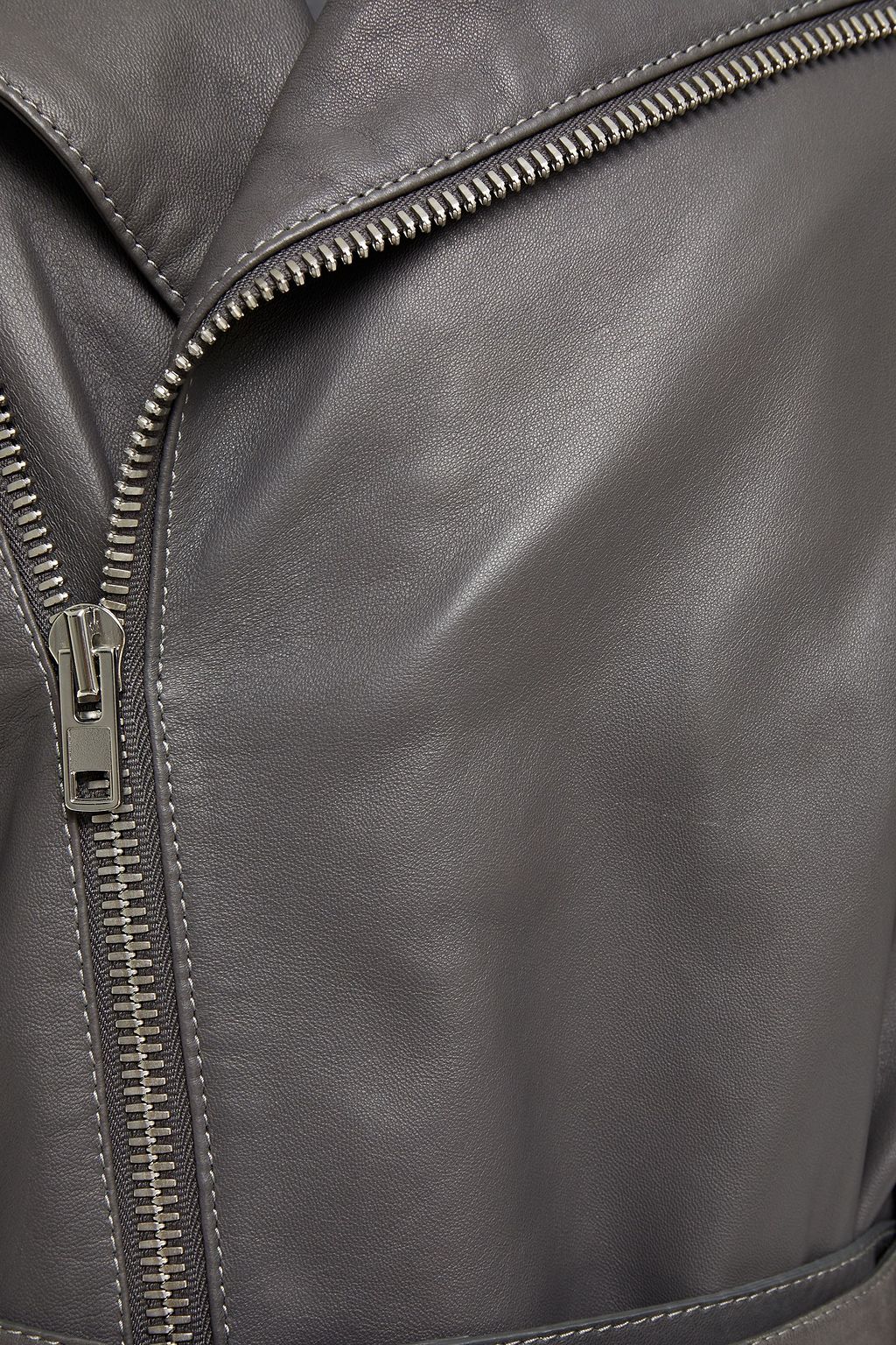 MAISON MARGIELA Belted leather biker jacket