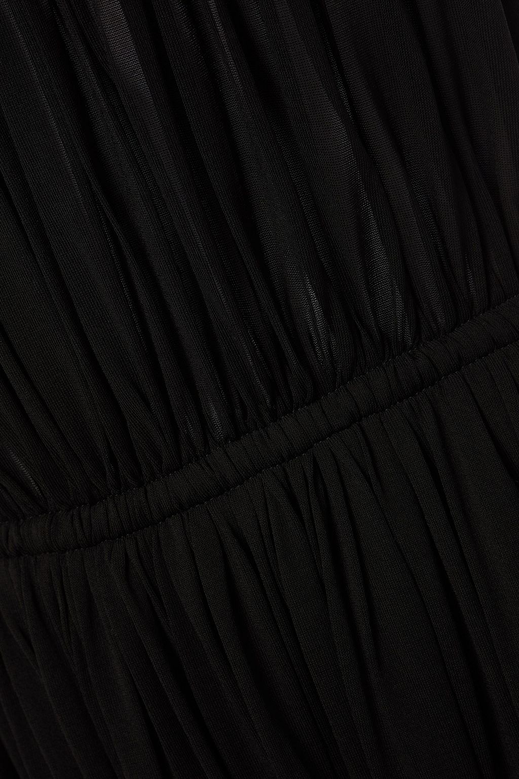 SAINT LAURENT Gathered stretch-crepe mini dress