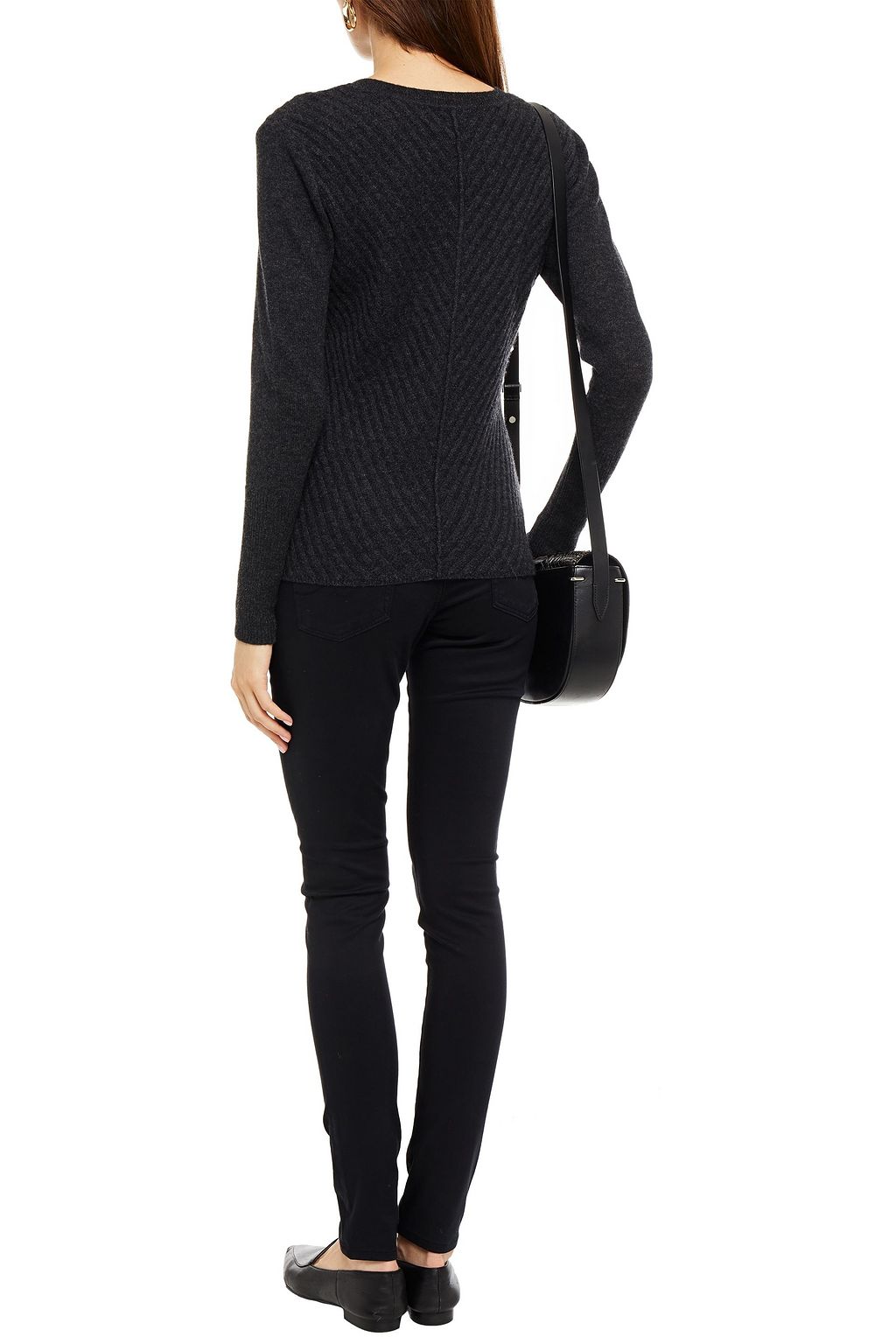 LE KASHA Zurich mélange ribbed cashmere sweater