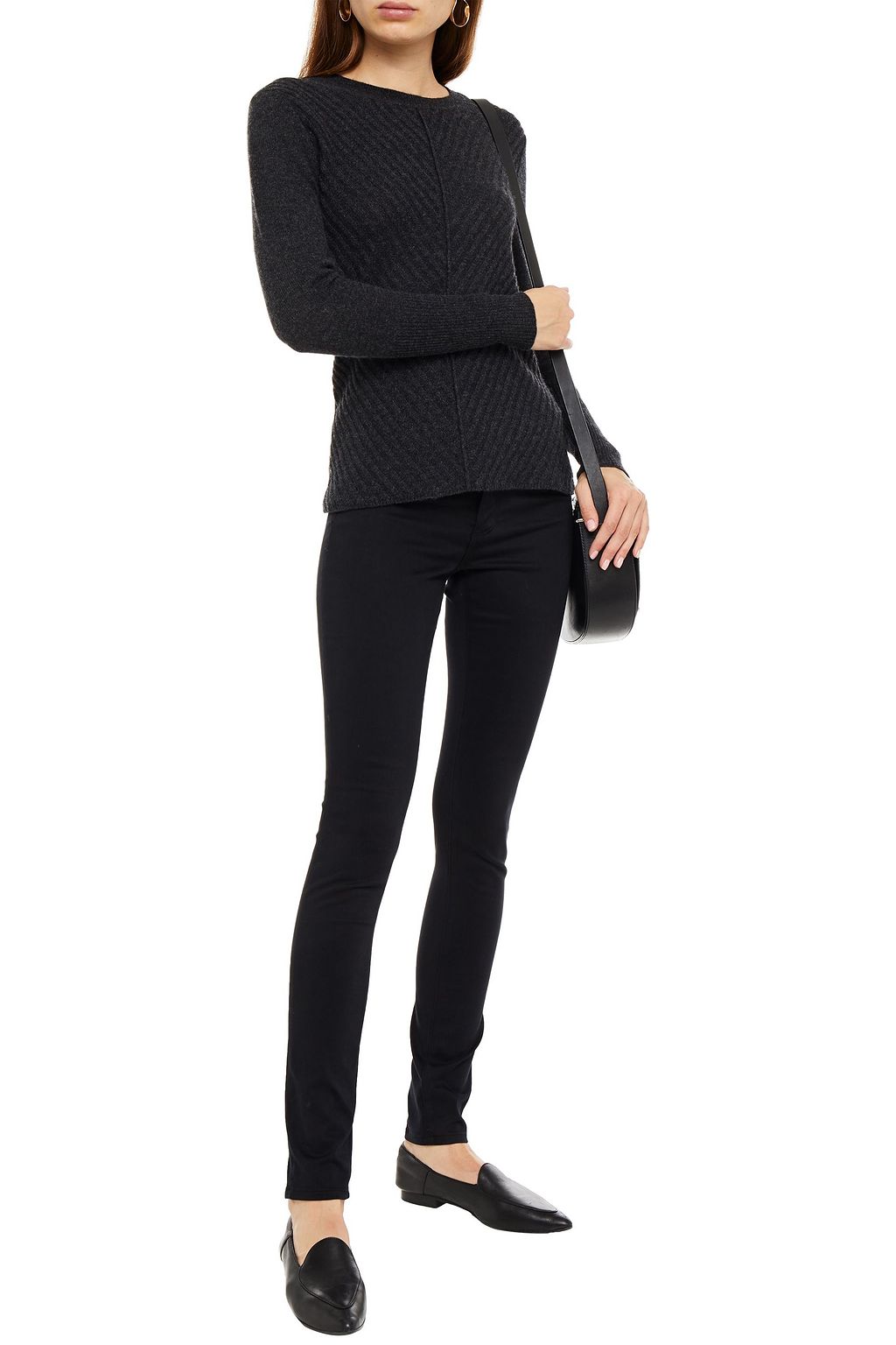 LE KASHA Zurich mélange ribbed cashmere sweater