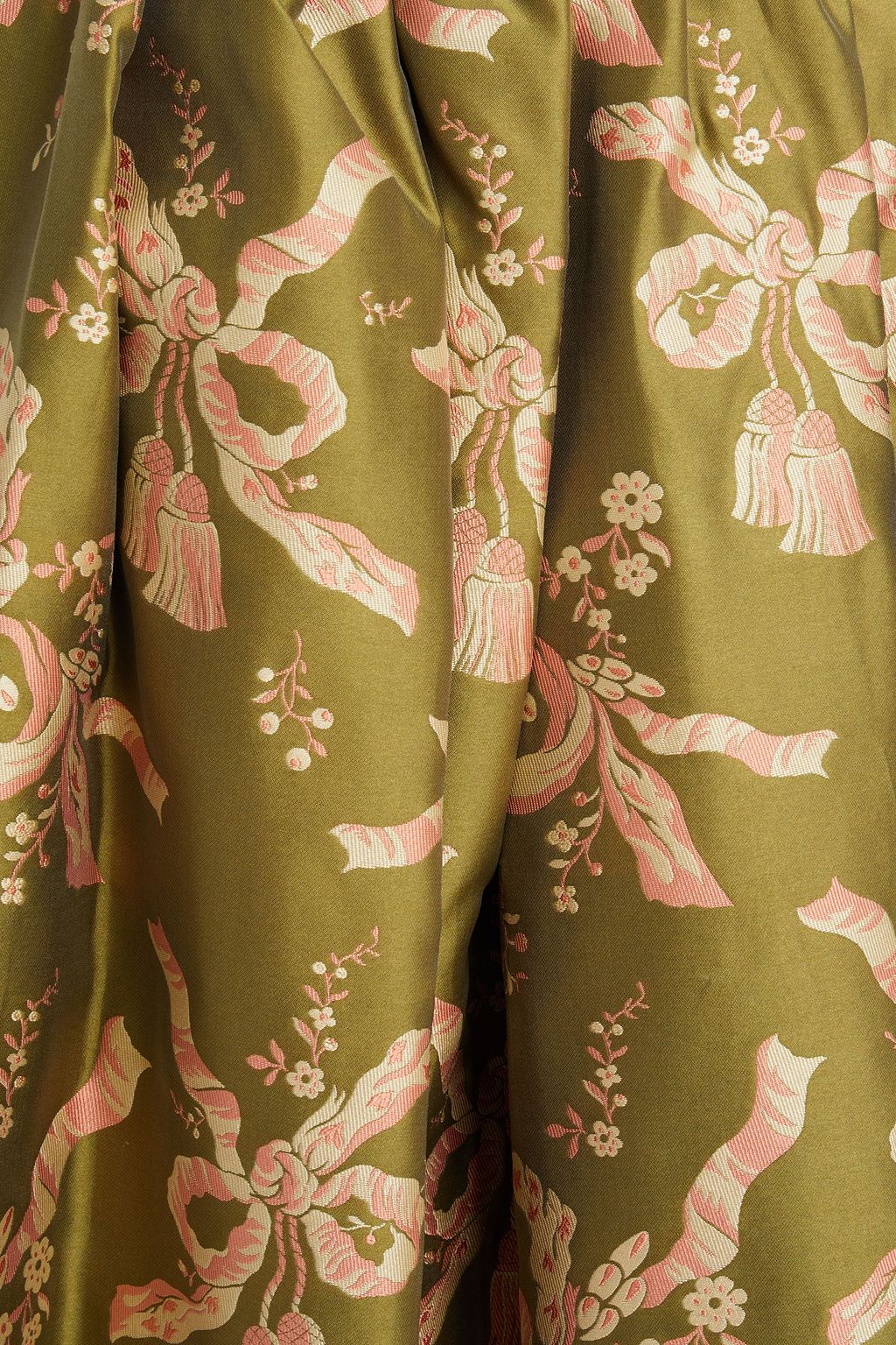 SIMONE ROCHA Pleated jacquard skirt