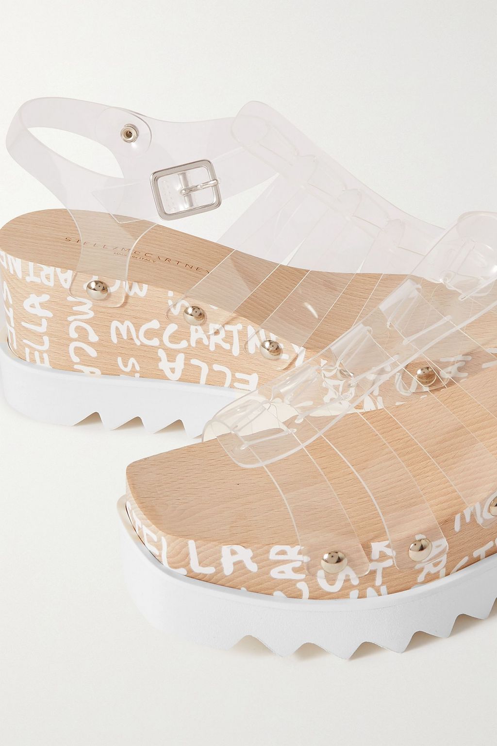 STELLA MCCARTNEY Elyse Plateausandalen aus PVC
