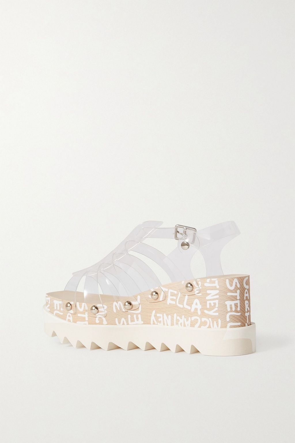 STELLA MCCARTNEY Elyse Plateausandalen aus PVC