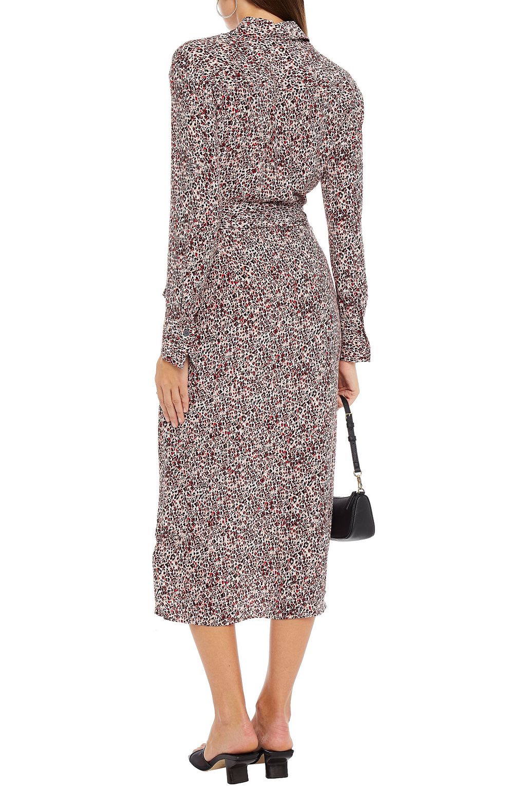 EQUIPMENT Jarvisse belted leopard-print washed-silk midi dress