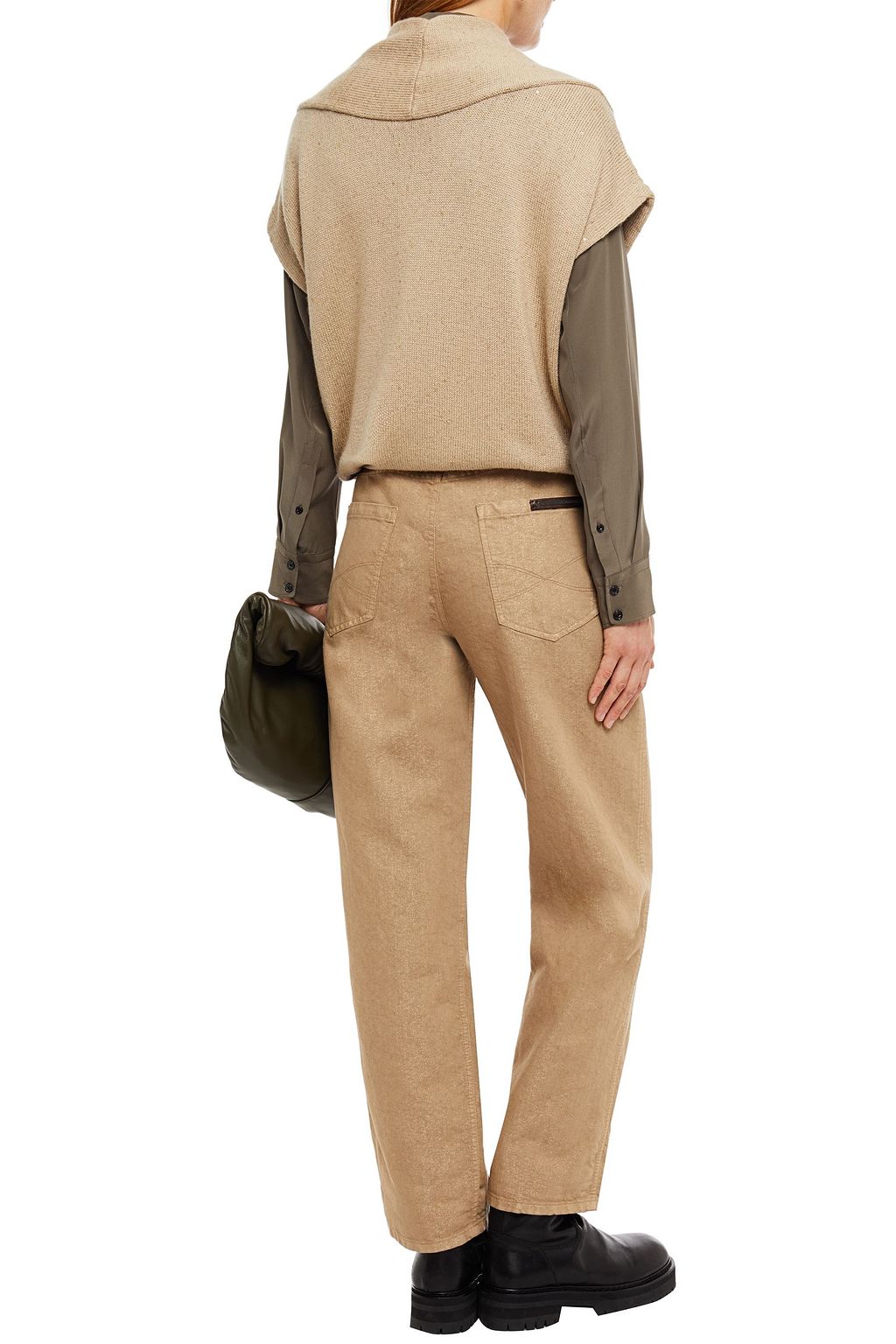 BRUNELLO CUCINELLI Pullover aus einer Kaschmir-Seidenmischung mit Pailletten