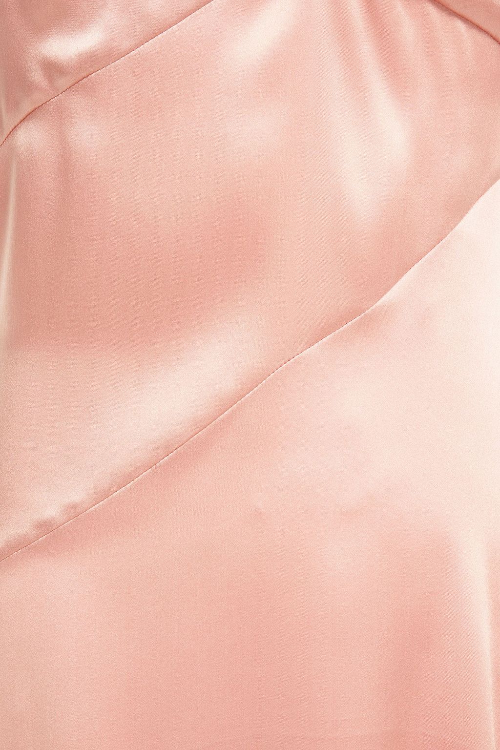 LE KASHA Asymmetric silk-satin midi slip dress