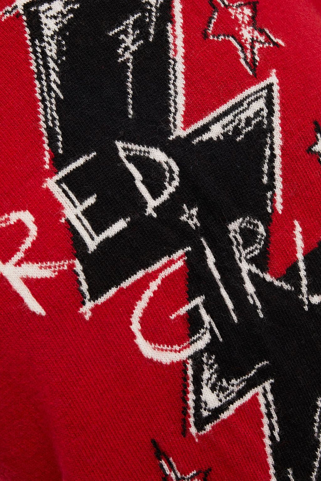 REDVALENTINO Intarsia-knit sweater