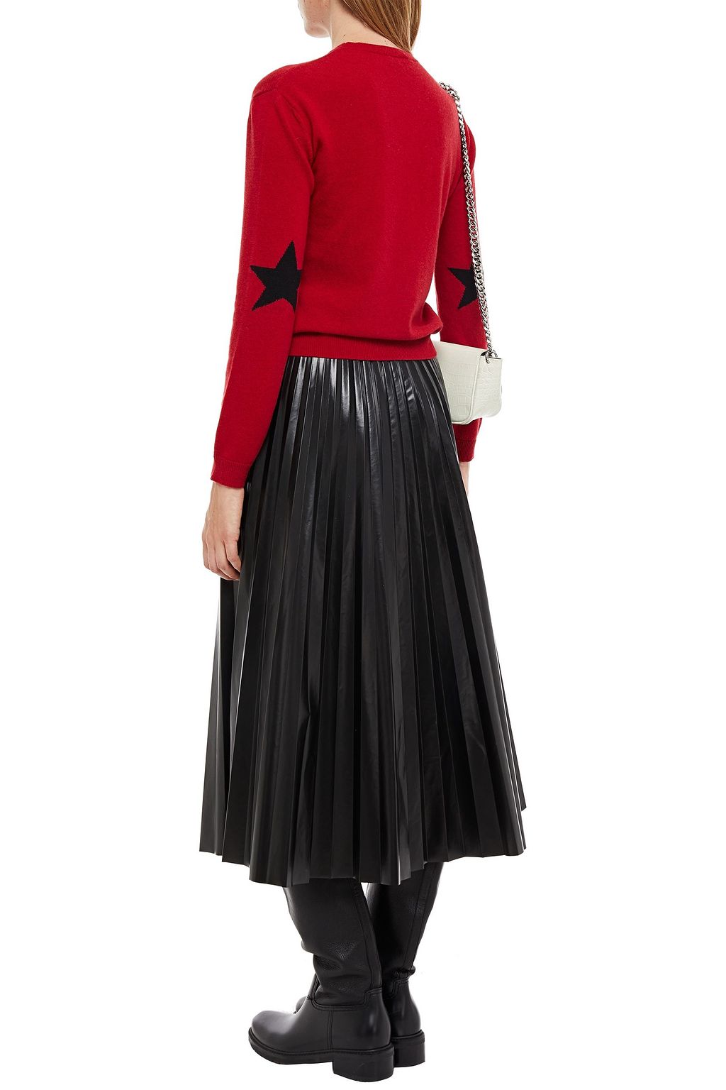 REDVALENTINO Intarsia-knit sweater