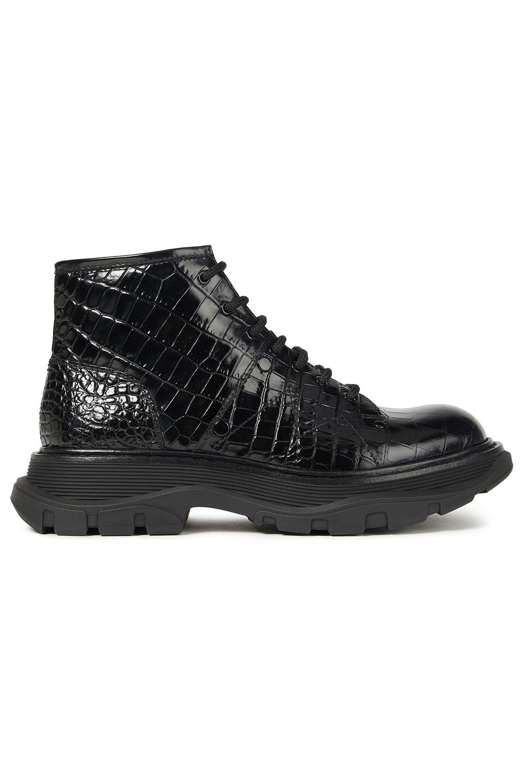 alexander mcqueen croc boots