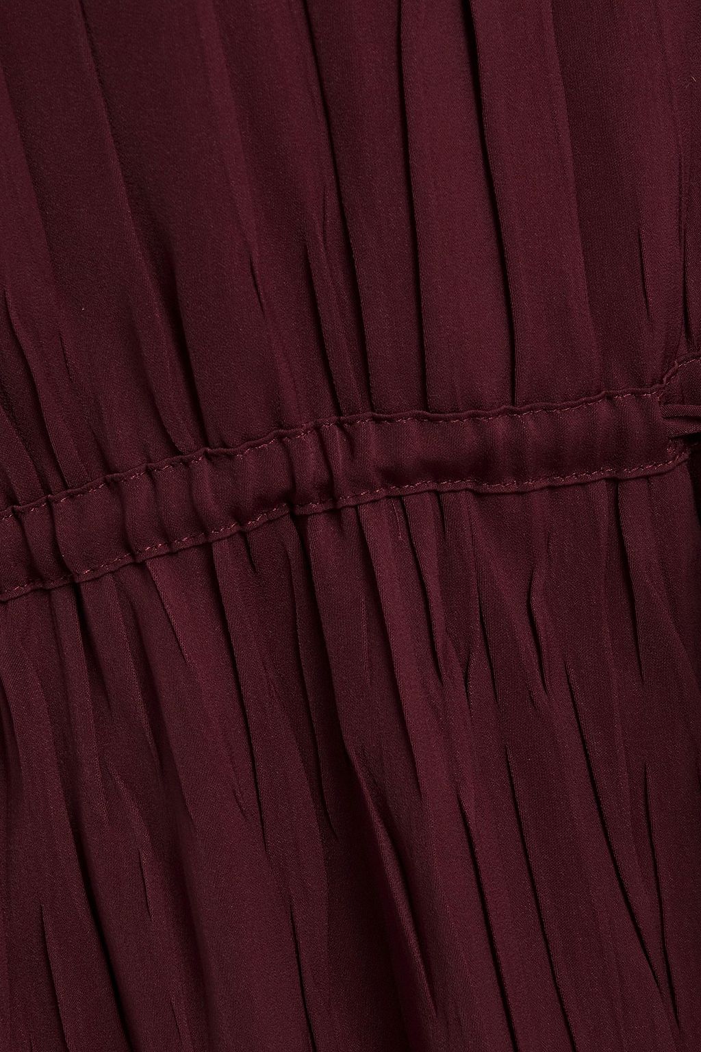THEORY Pleated charmeuse midi dress