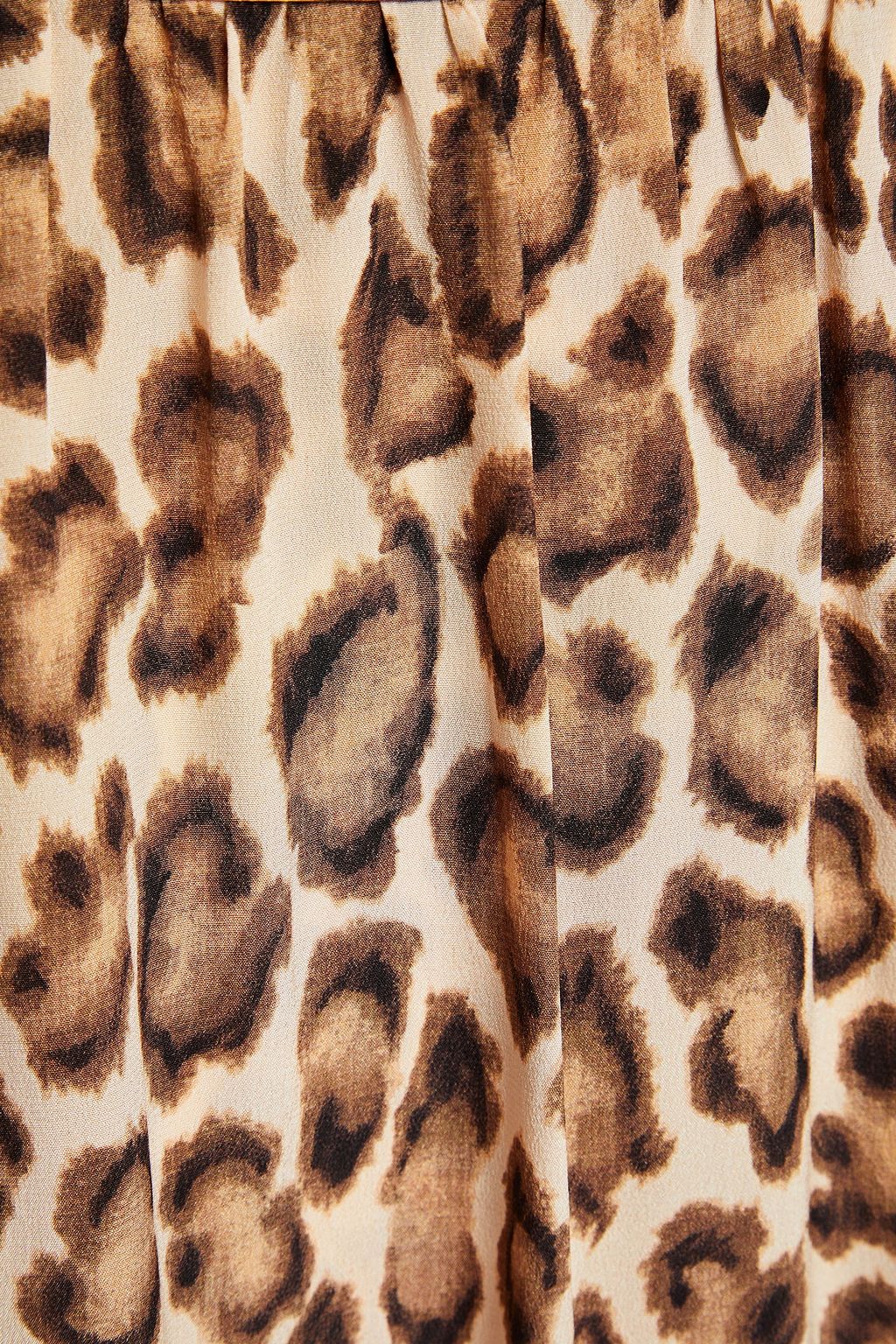 ZIMMERMANN Lukcy leopard-print silk crepe de chine midi wrap skirt