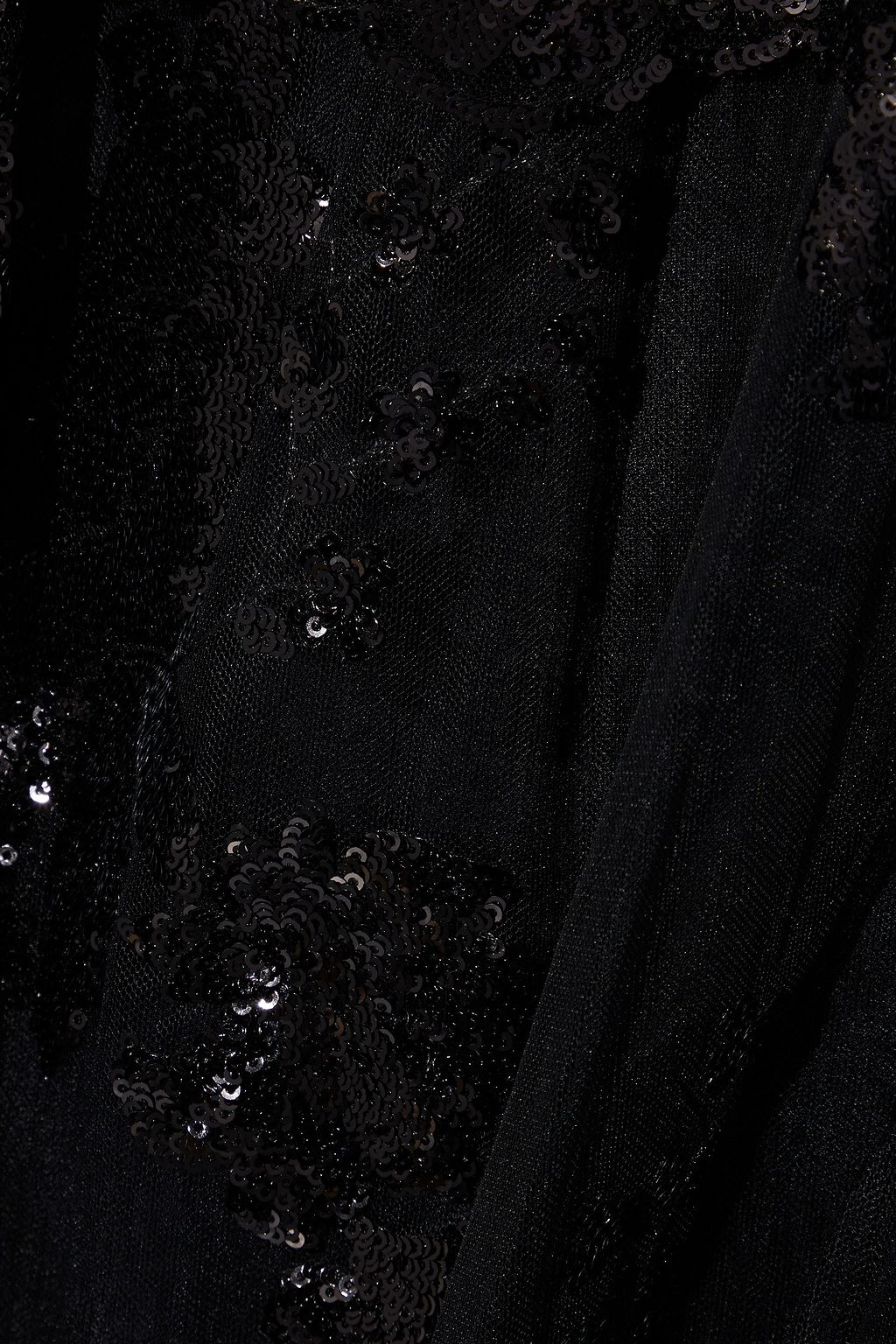 SIMONE ROCHA Asymmetric ruffled sequined tulle dress