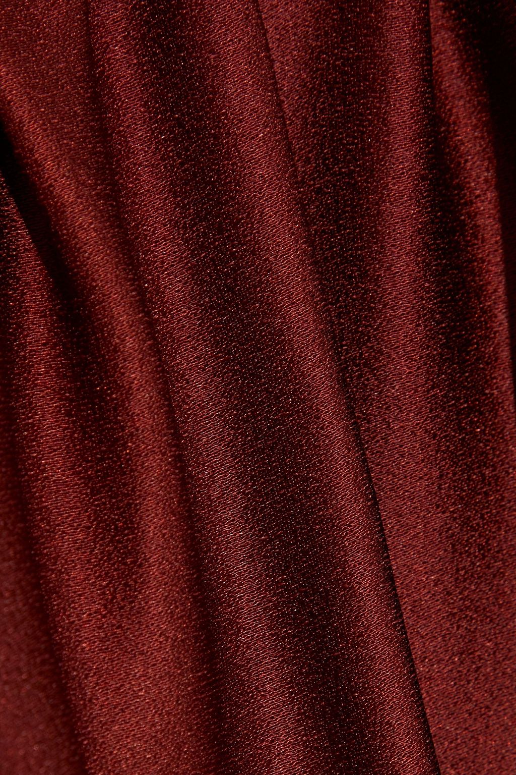 OSCAR DE LA RENTA Gathered satin-crepe blouse