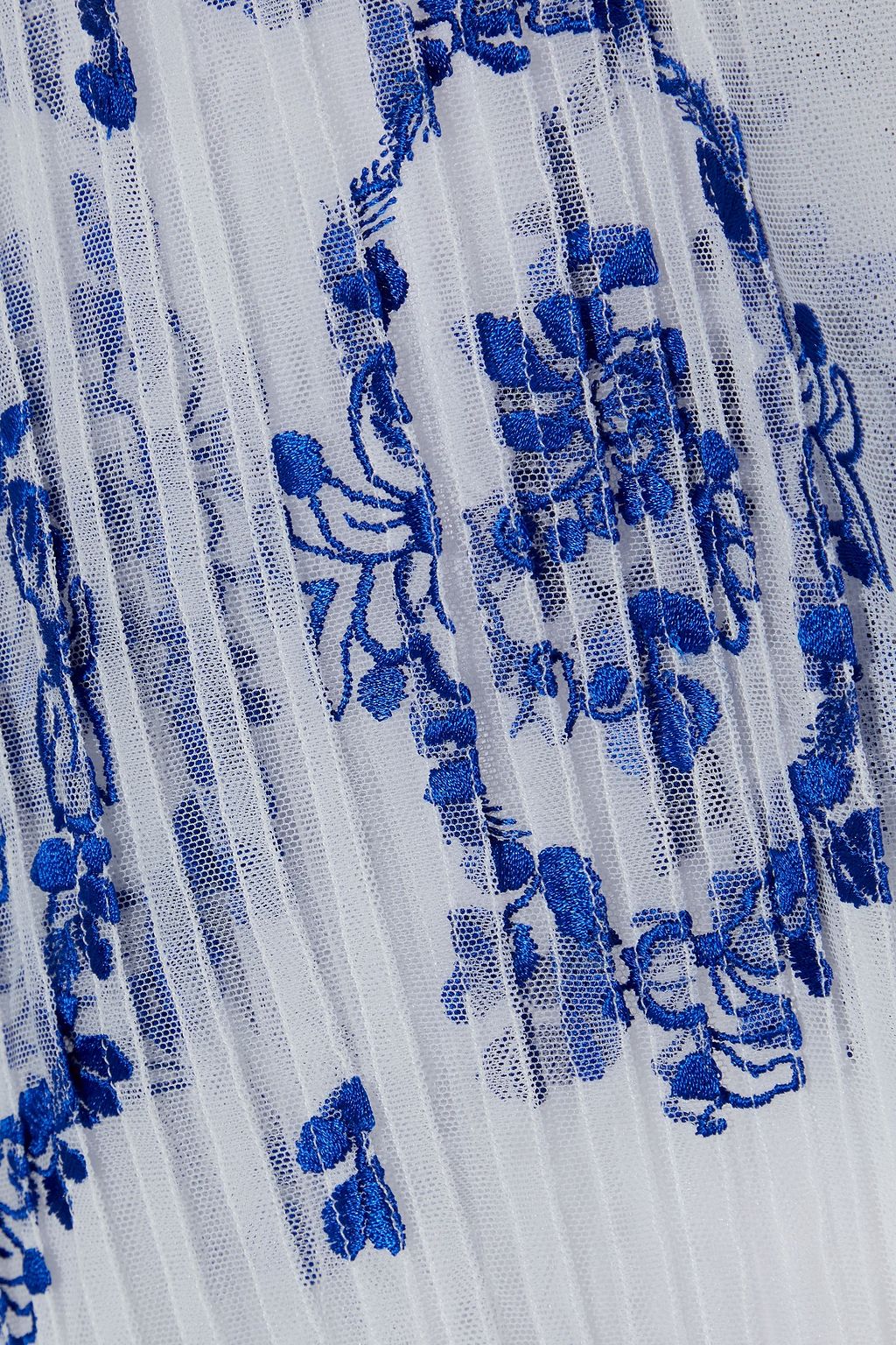 SIMONE ROCHA Pleated embroidered tulle blouse