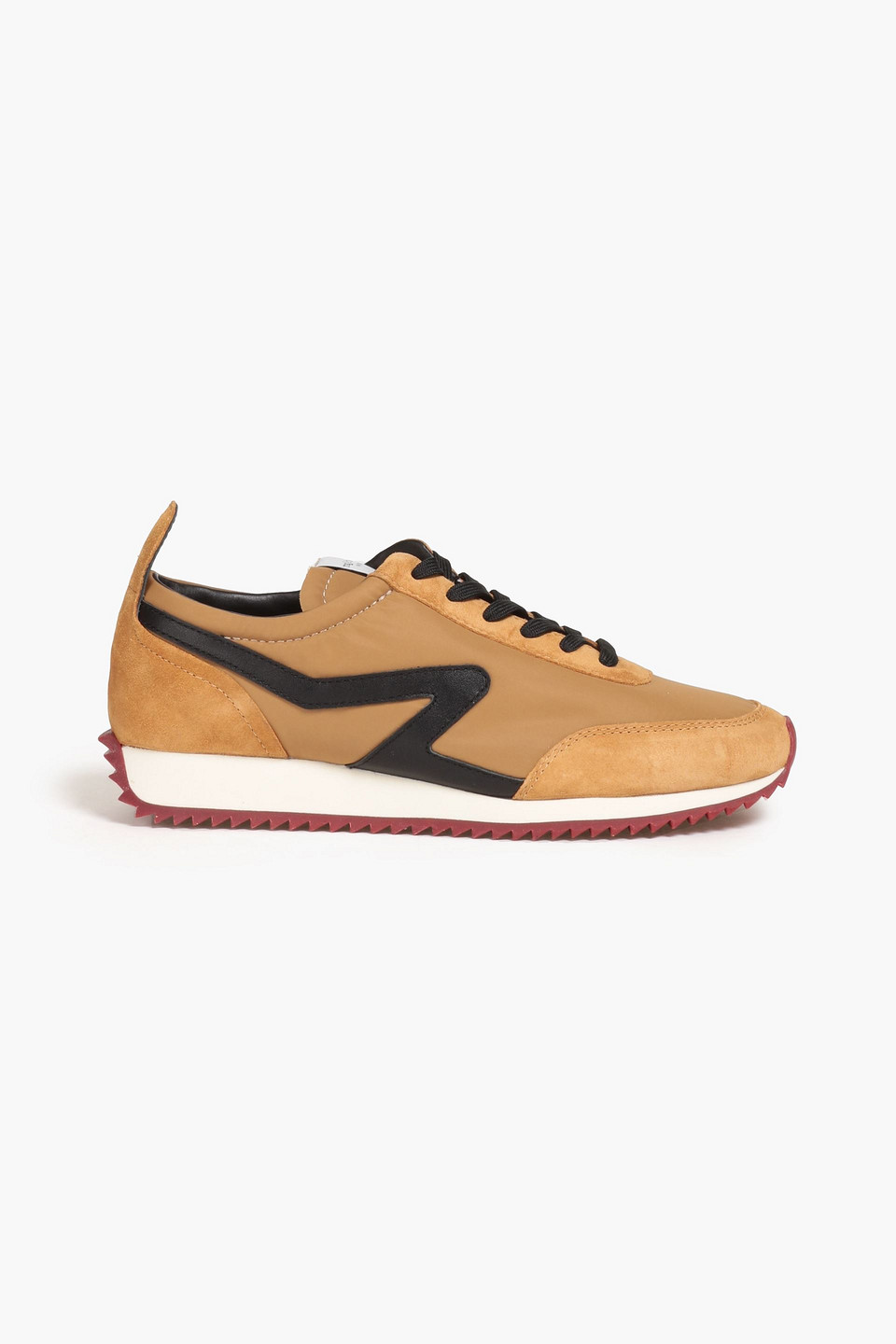 Rag & Bone Retro Court Trainer In Mustard/black