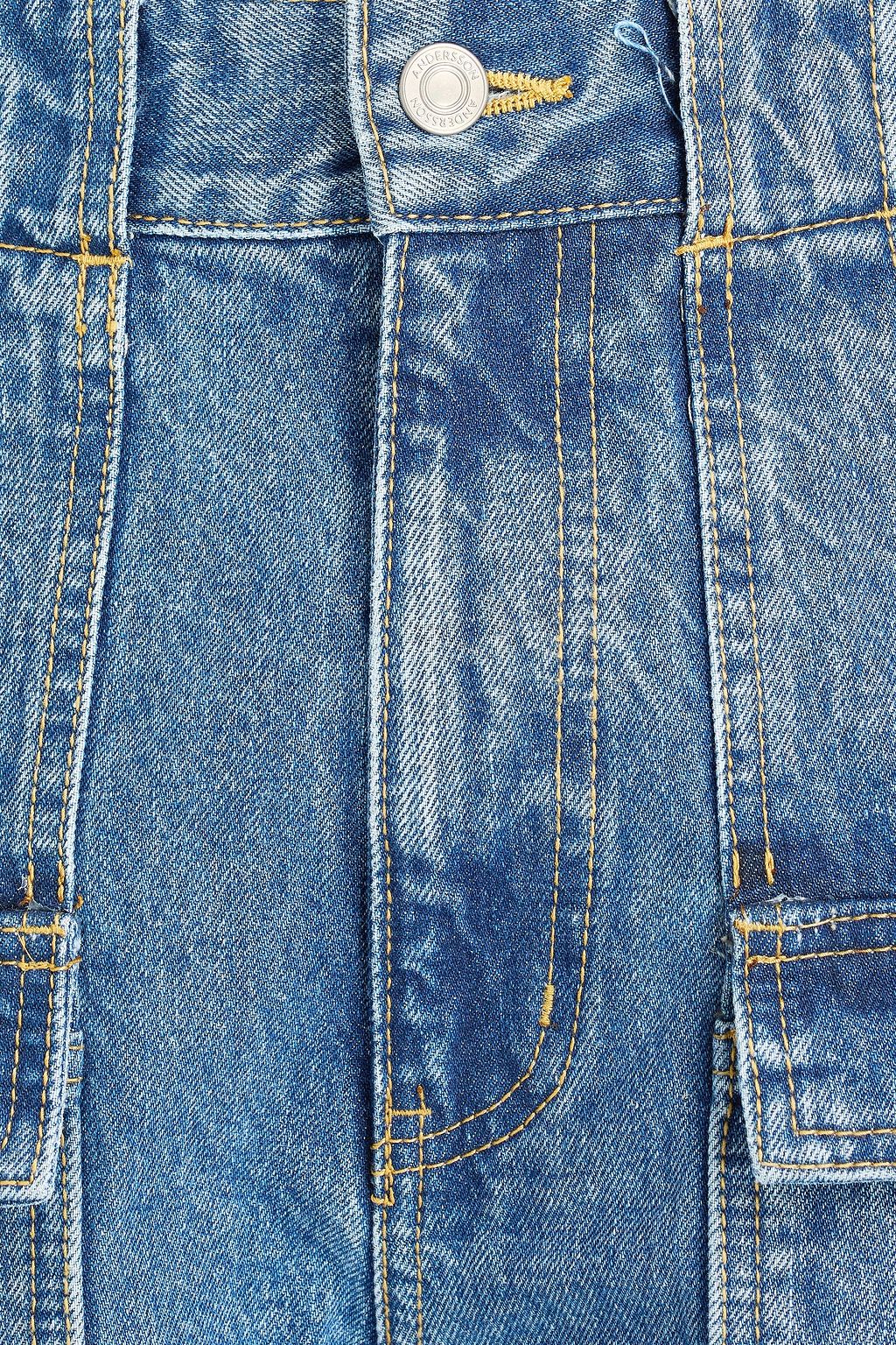 ANDERSSON BELL Olivia patchwork high-rise bootcut jeans