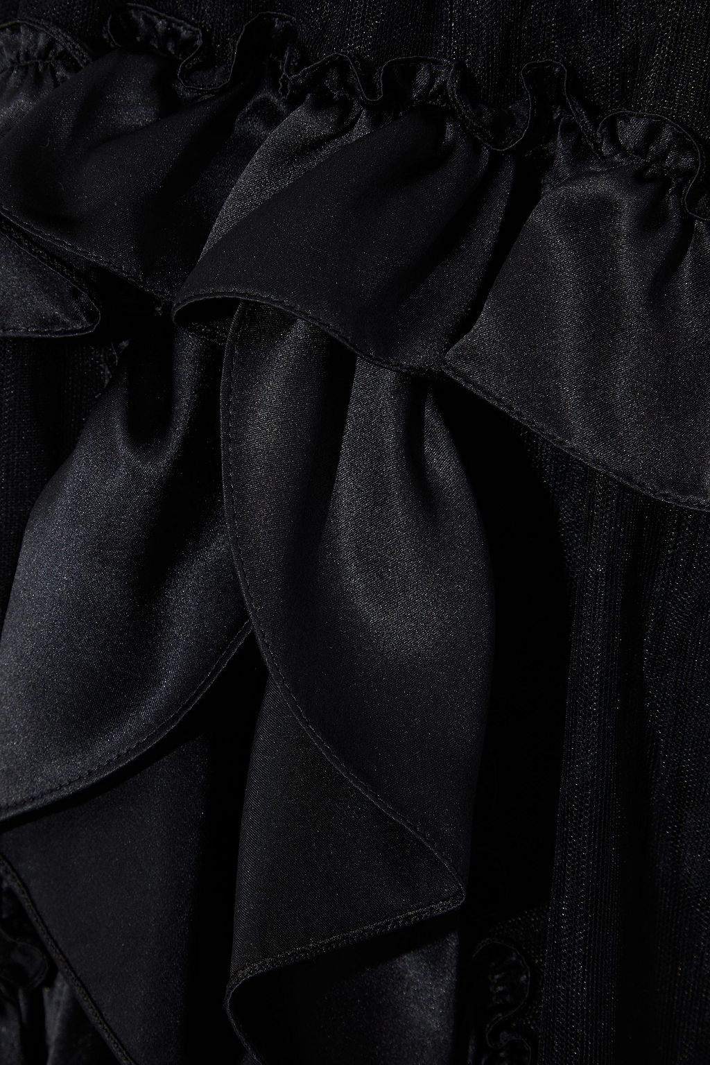 SIMONE ROCHA Ruffled satin-trimmed tulle midi skirt
