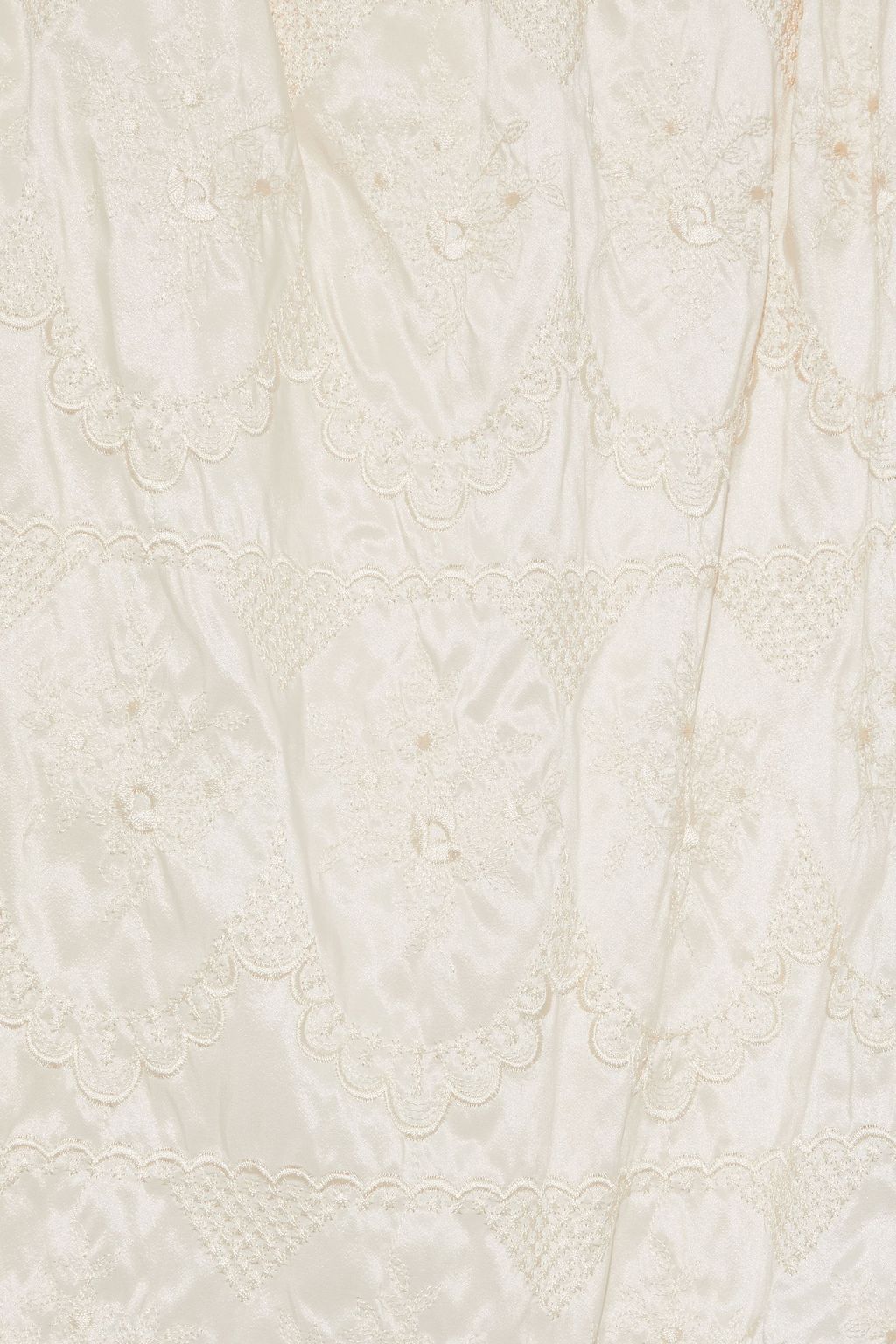 SIMONE ROCHA Oversized ruffled embroidered taffeta blouse