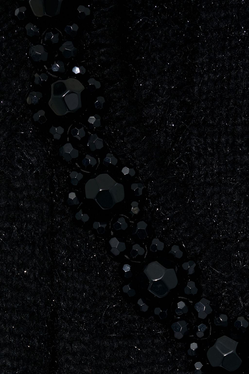 SIMONE ROCHA Oversized embellished cable-knit and tinsel sweater