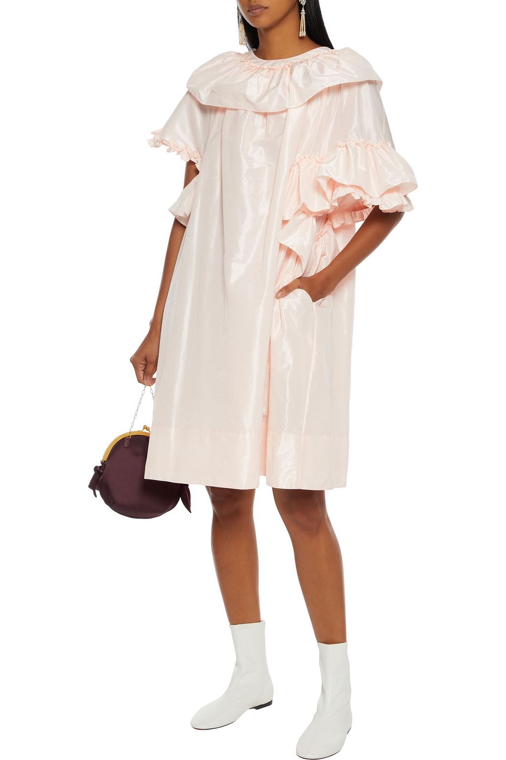 SIMONE ROCHA Ruffled taffeta dress