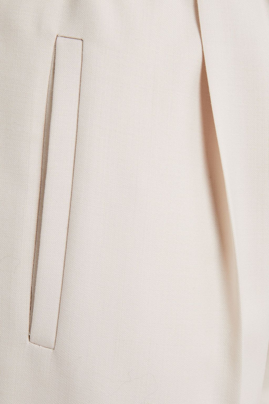 BRUNELLO CUCINELLI Cropped belted wool tapered pants