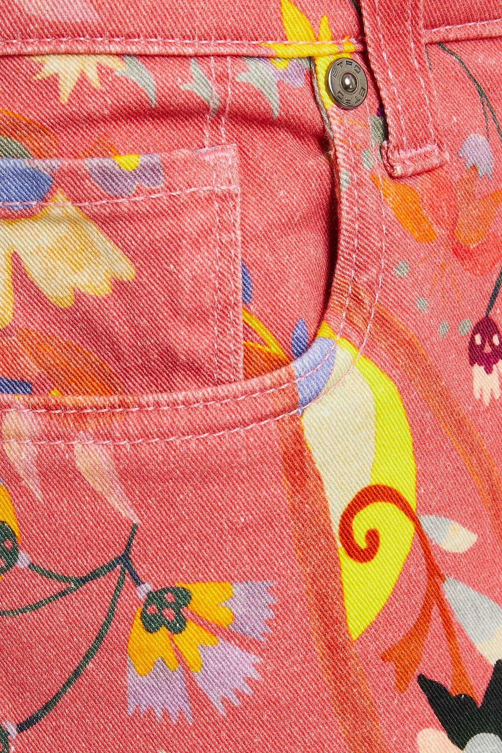 ETRO Printed high-rise straight-leg jeans