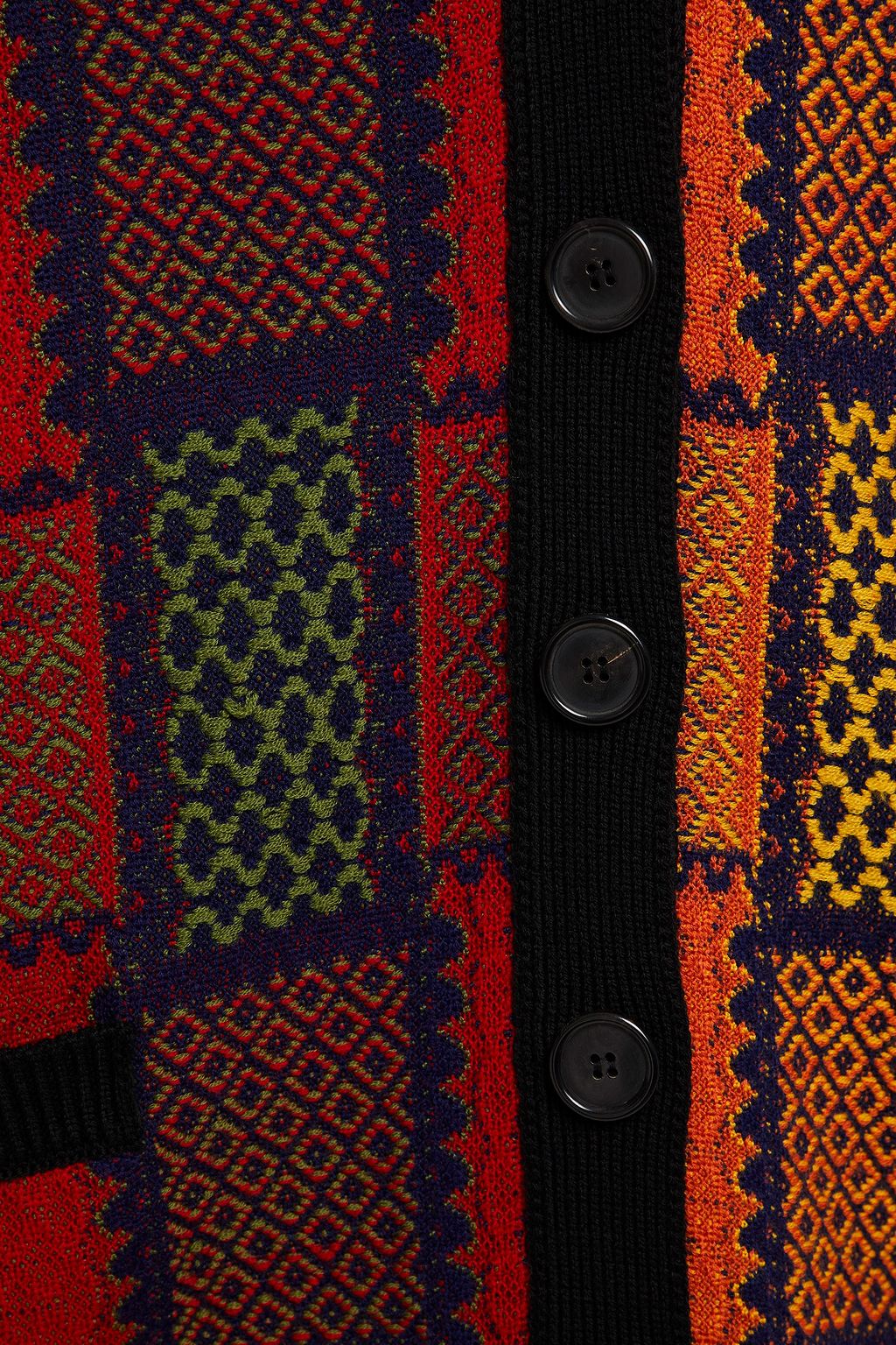 LOEWE Cardigan aus Jacquard-Strick aus Wolle