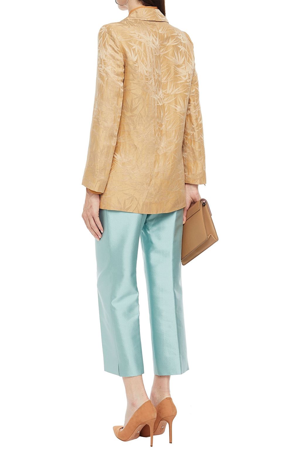 ETRO リネン&シルク混ジャカード ブレザー