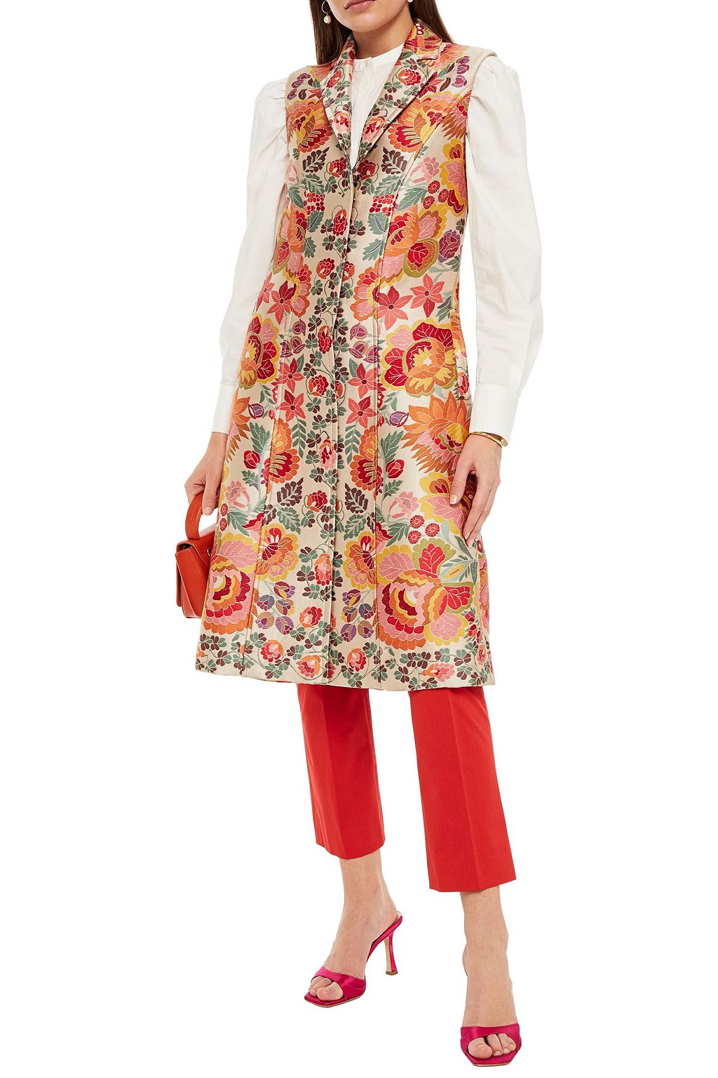 ETRO Floral-jacquard vest