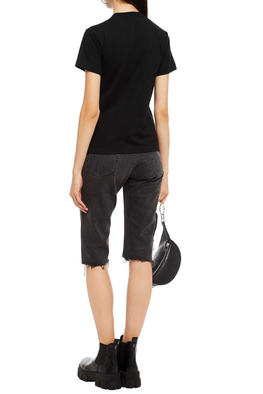 BALENCIAGA Printed cotton-jersey T-shirt