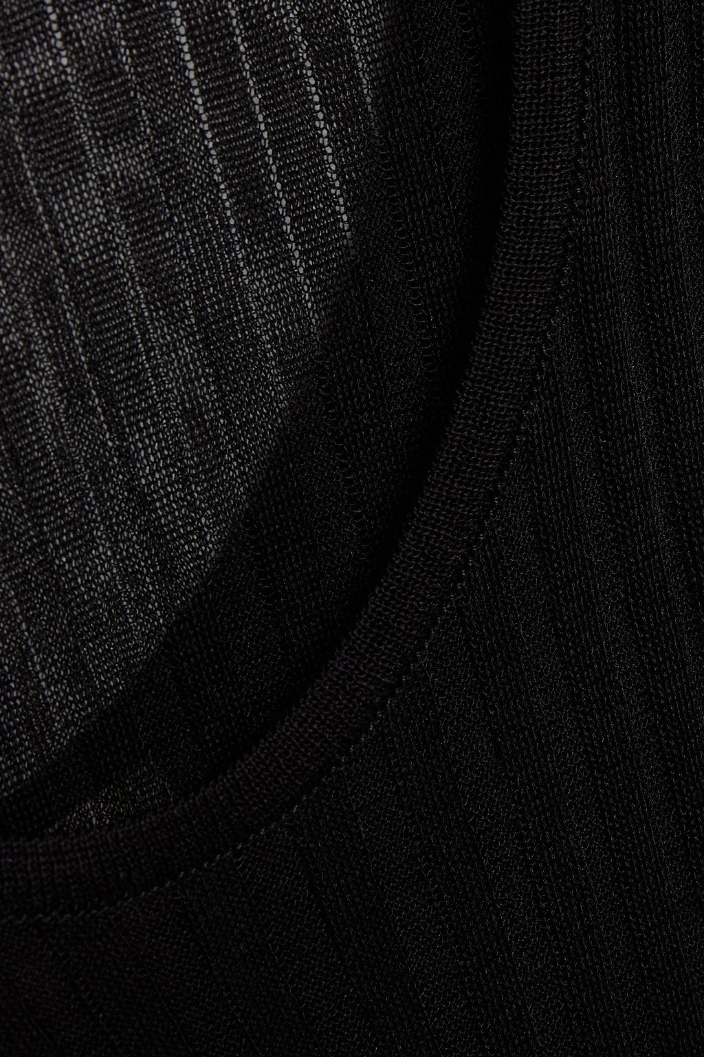 BOTTEGA VENETA Ribbed silk-blend midi dress