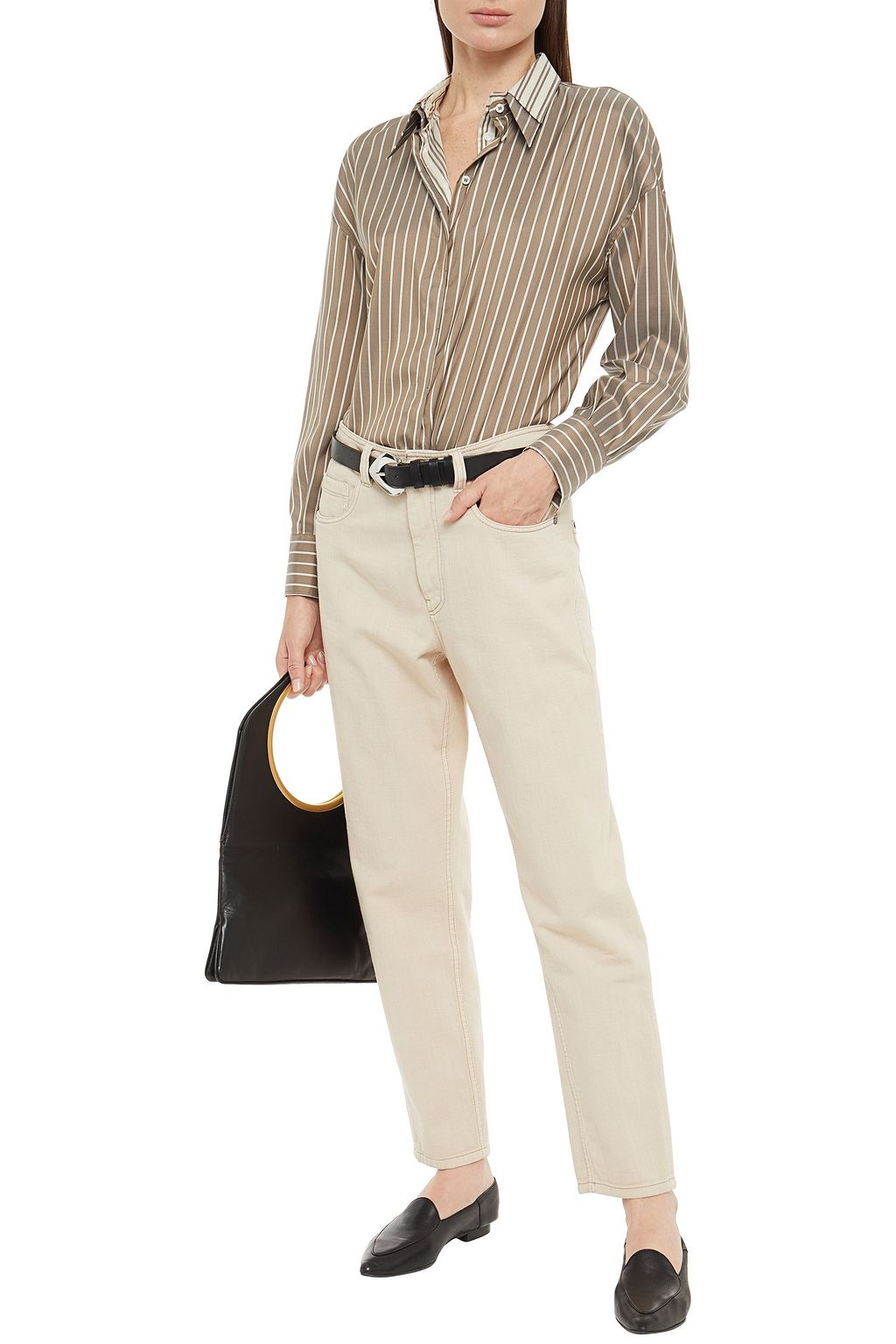 BRUNELLO CUCINELLI High-rise tapered jeans